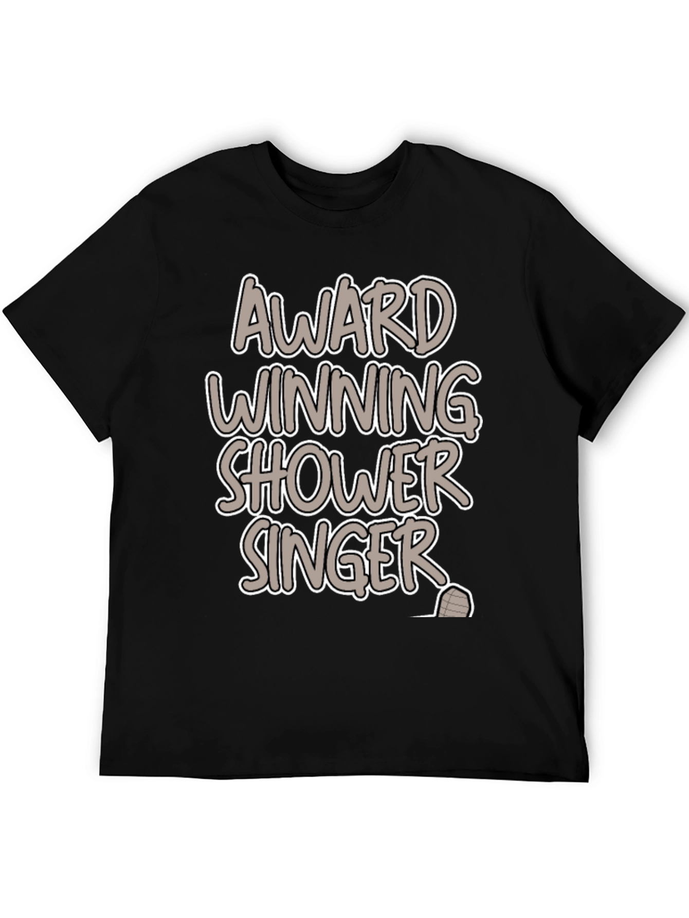 Black Award Winning Shower Singer Graphic Tee view 5