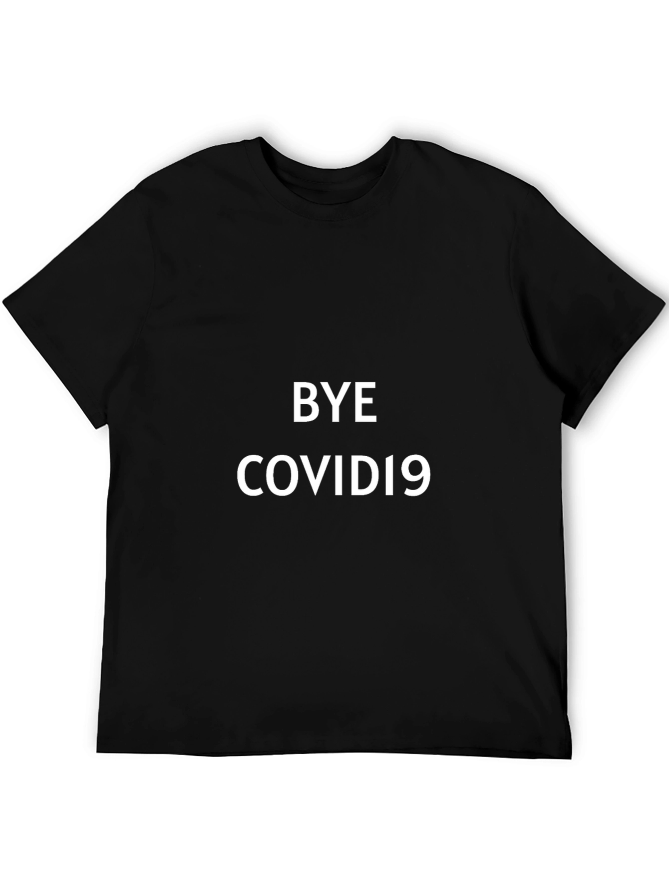 Black Bye COVID19 Graphic Tee - Black view 5