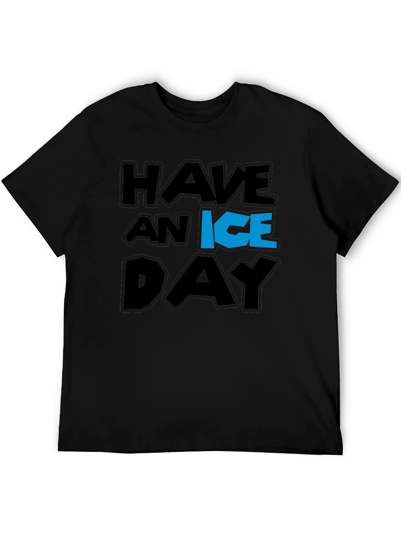 Black Have an Ice Day Graphic T-Shirt view 5