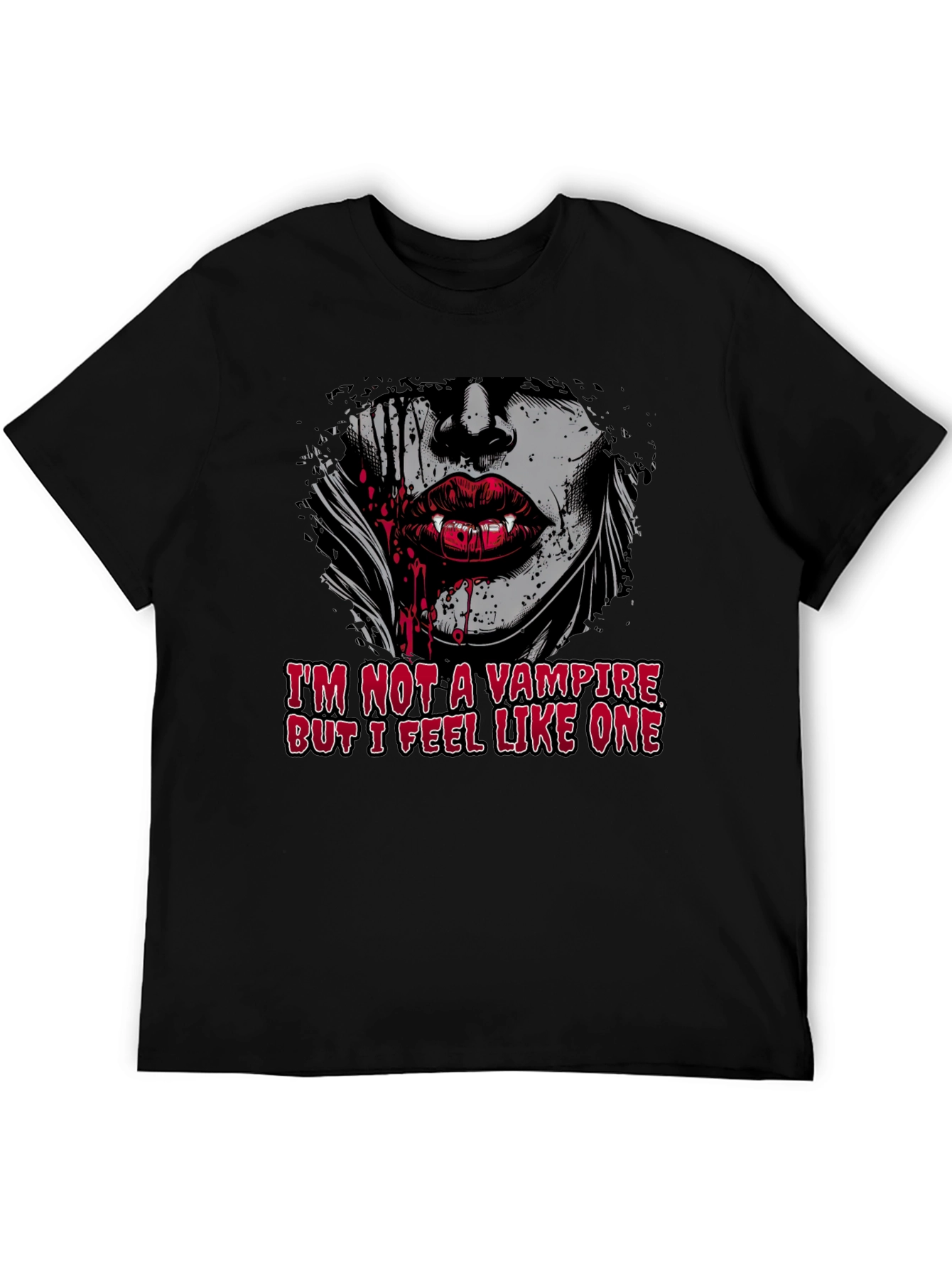 Black Vampire Graphic T-Shirt view 5