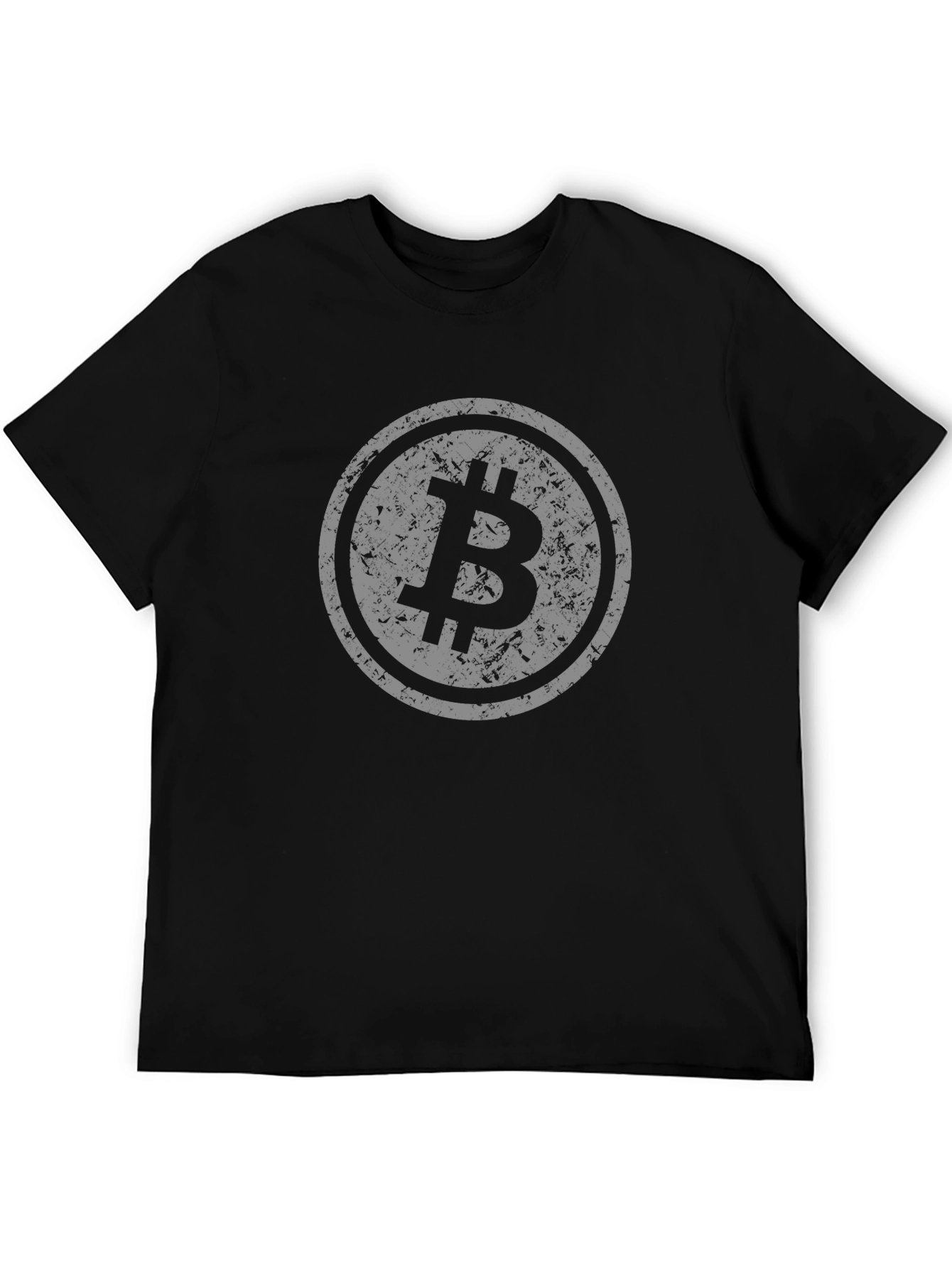 Black Bitcoin Black T-Shirt - Crypto Currency Tee view 5