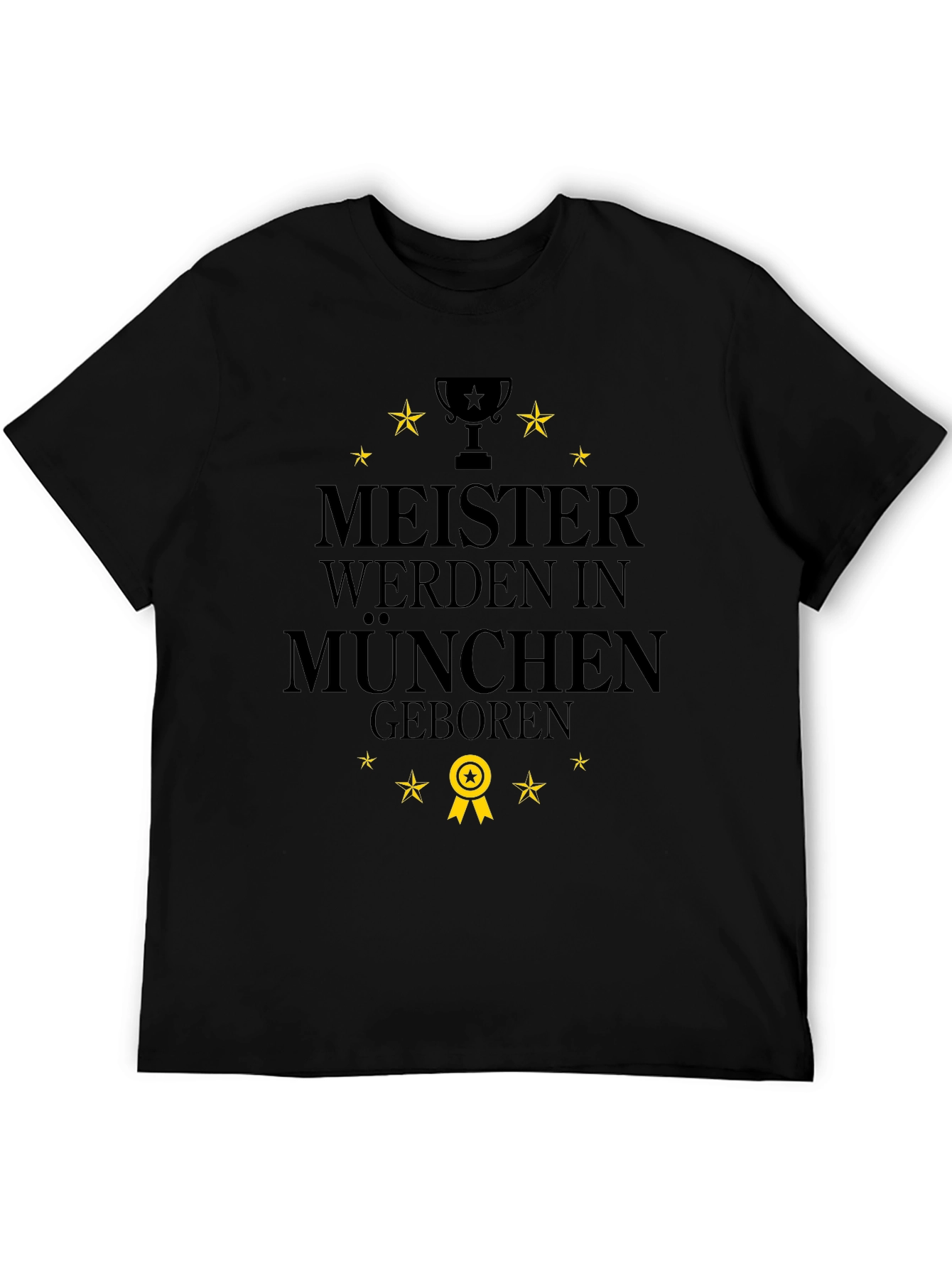 Meister Werden In Munchen Geboren Black Tee - 5