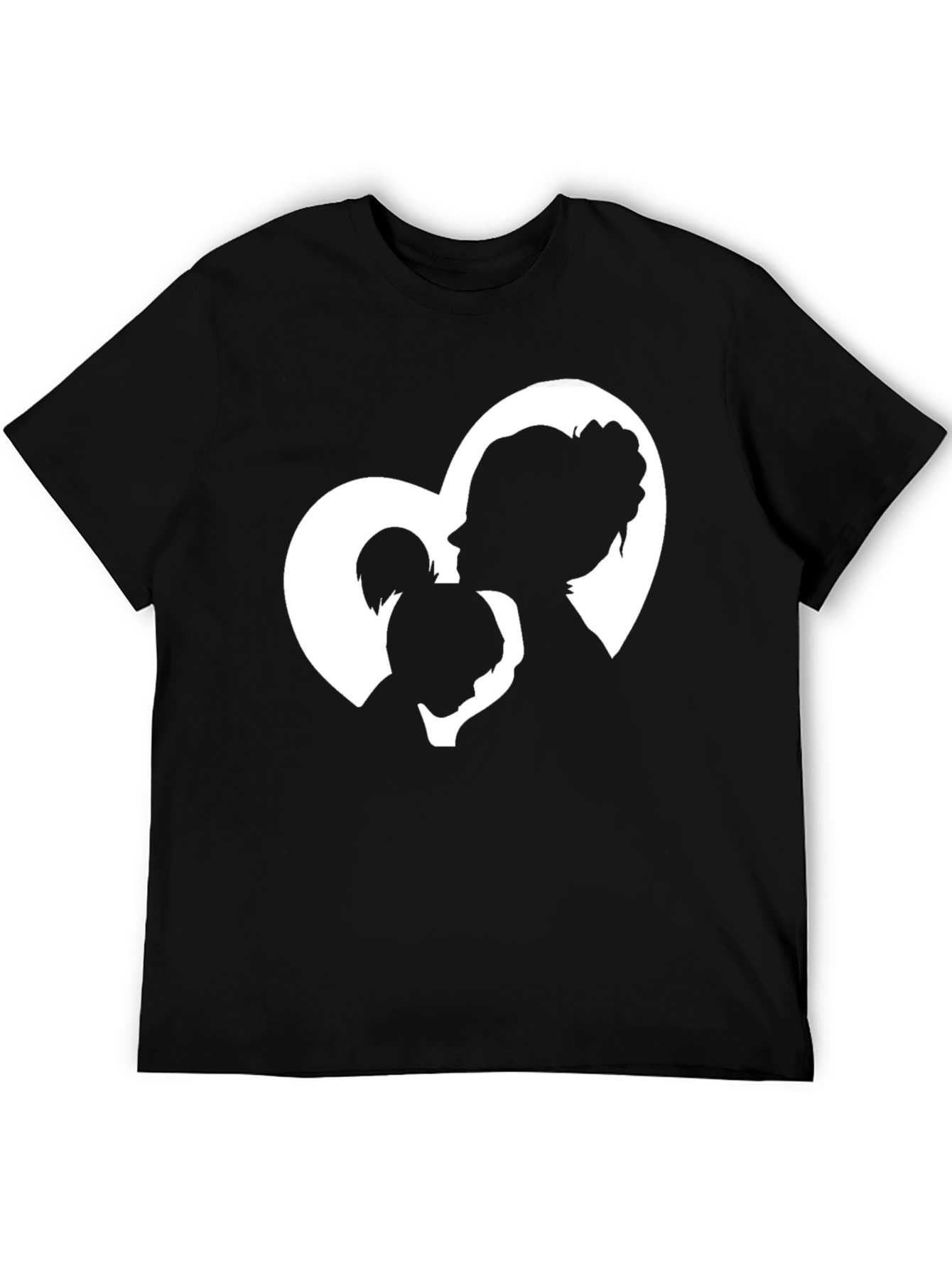 Black Mother & Daughter Heart Graphic T-Shirt view 5