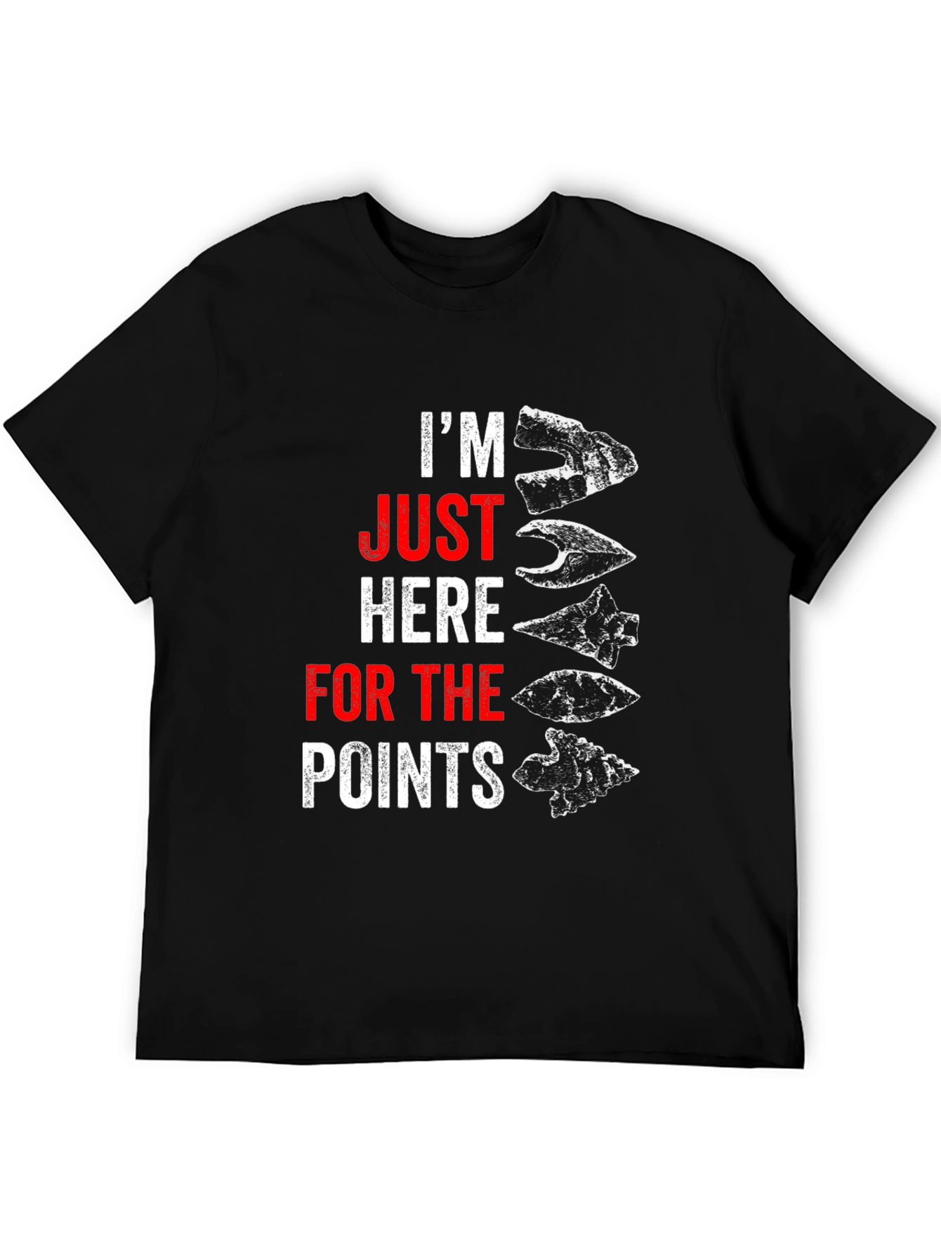 Black I'm Just Here For The Points T-Shirt view 5