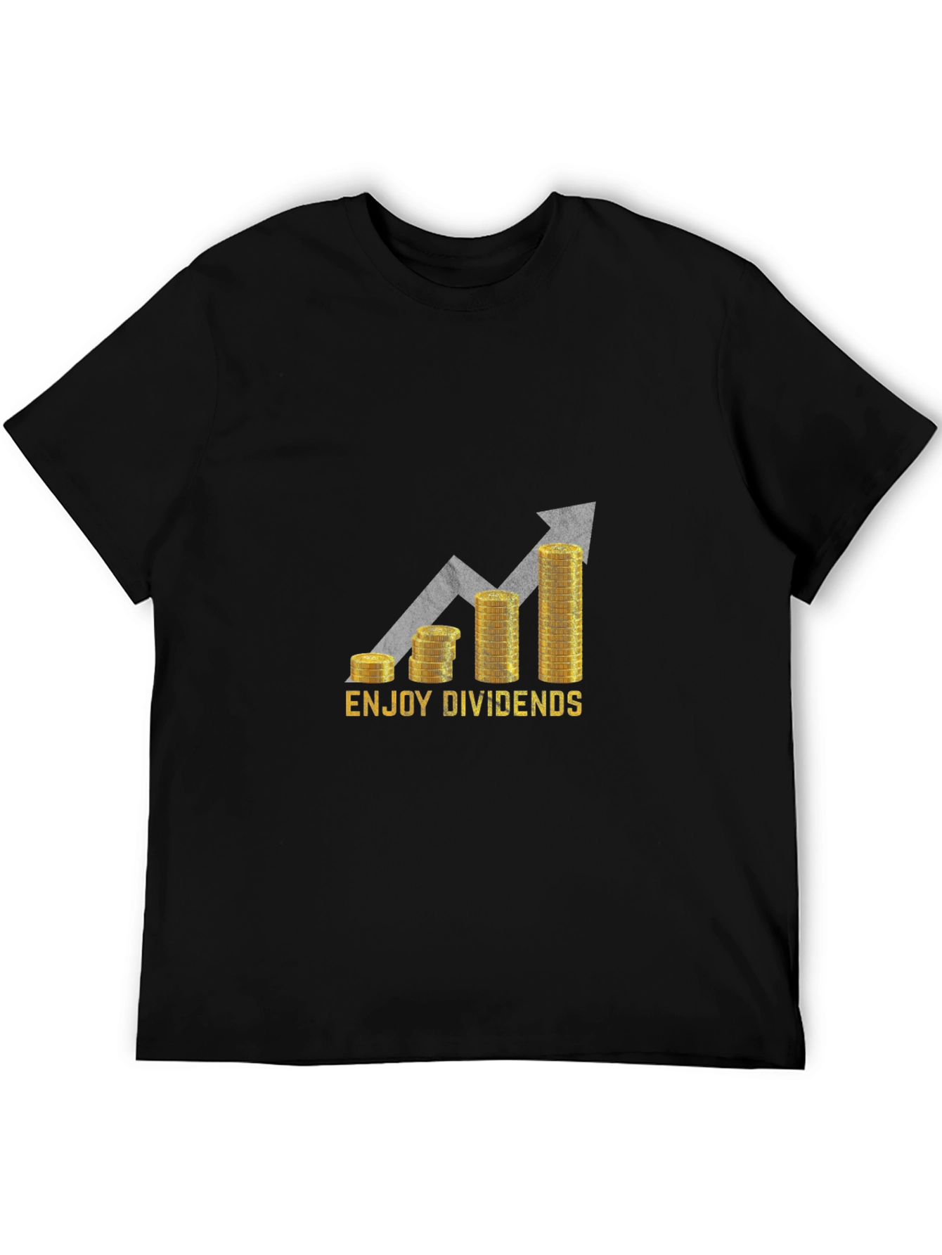 Black Enjoy Dividends Black Graphic Tee view 5