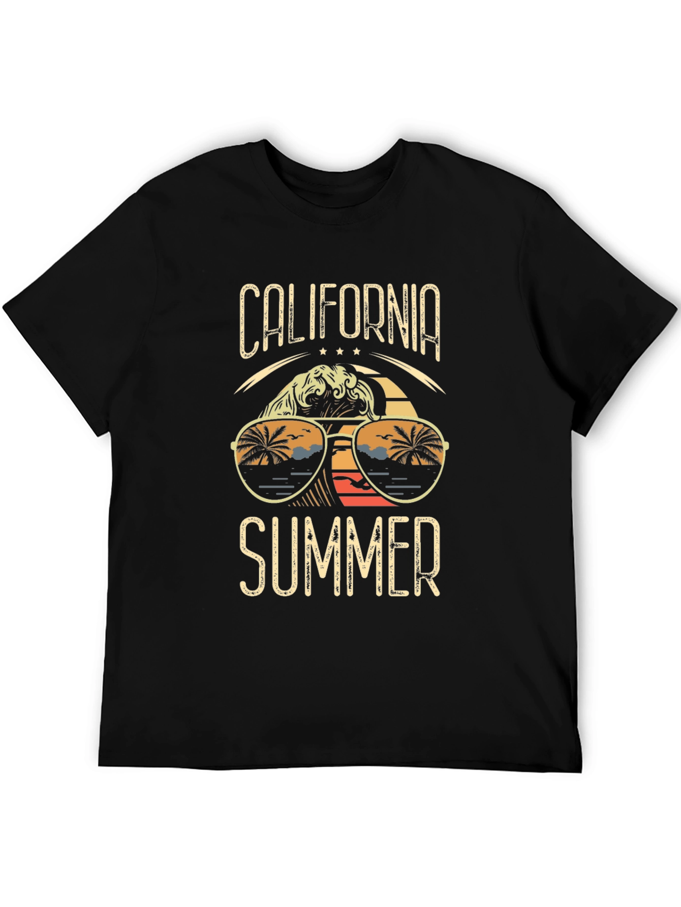 Black California Summer Graphic Tee view 5