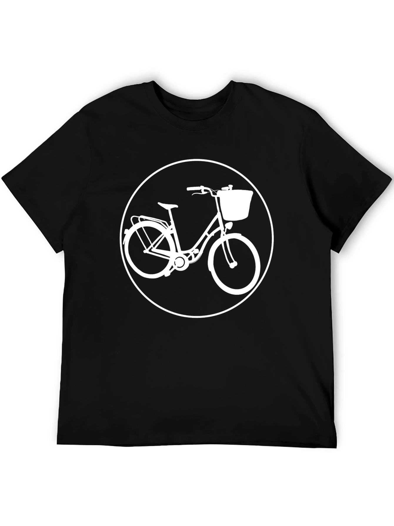 Black Retro Bicycle T-Shirt - Classic Style view 5