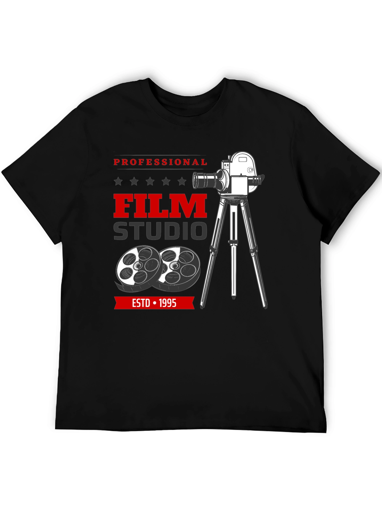 Black Professional Film Studio T-Shirt view 5