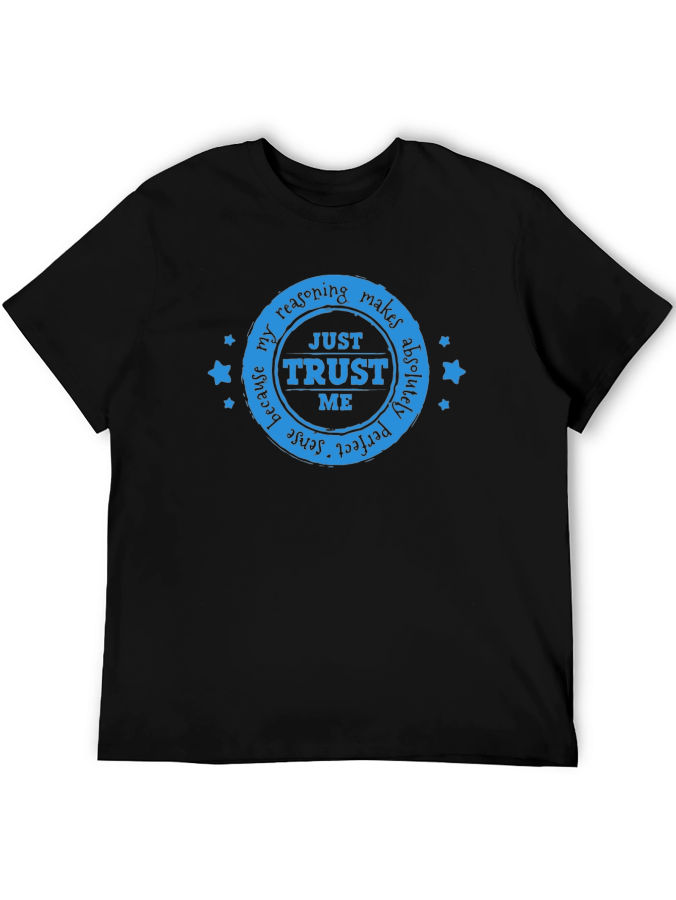 Black Trust Me Graphic T-Shirt - Sarcastic Humor view 5