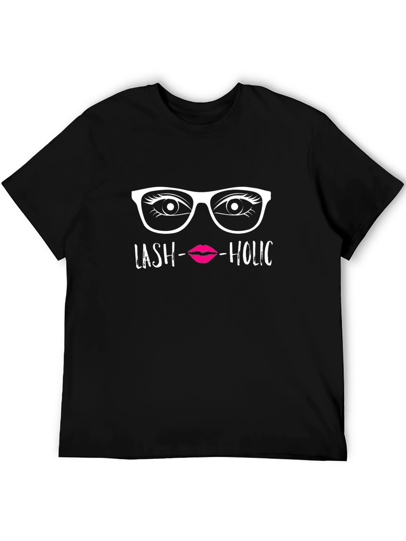 Black Lash-aholic Graphic Tee - Stylish & Fun! view 5