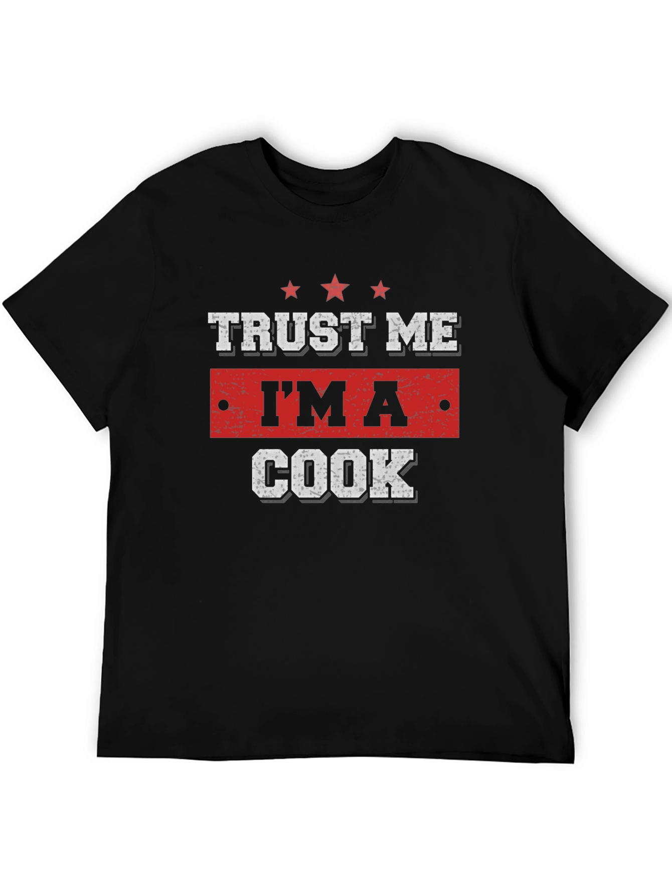 Black Trust Me I'm A Cook T-Shirt view 5