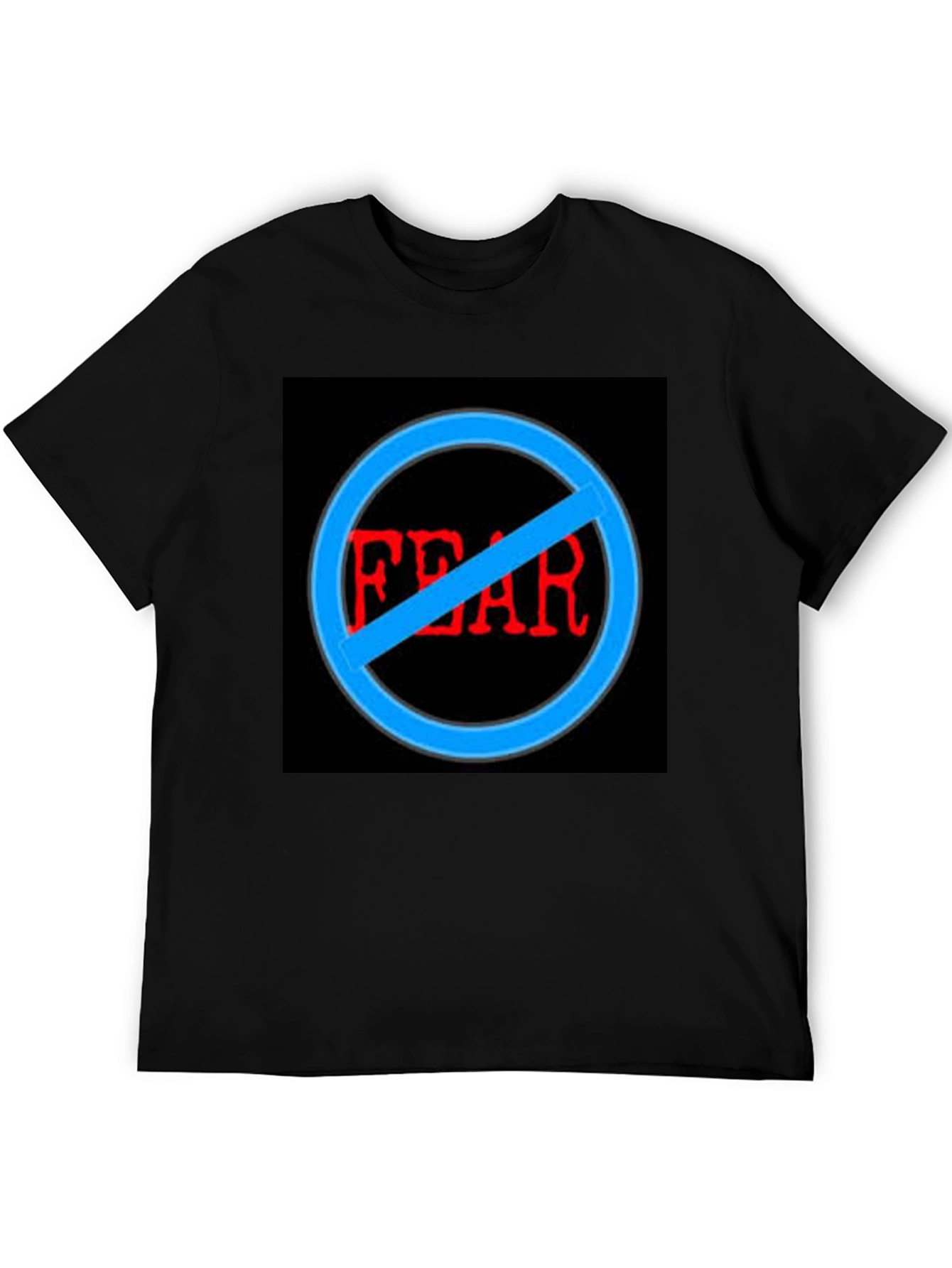 Black No Fear Graphic Black T-Shirt view 5