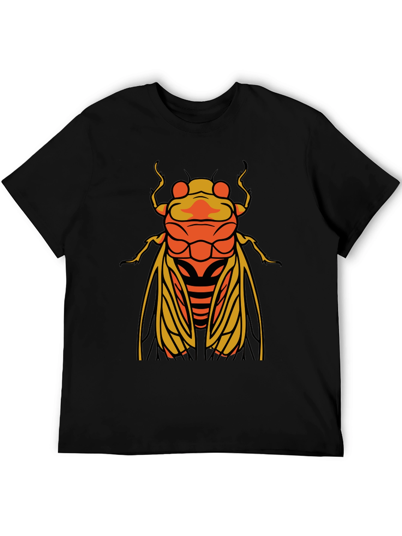 Black Cicada Graphic T-Shirt - Stylish Insect Tee view 5