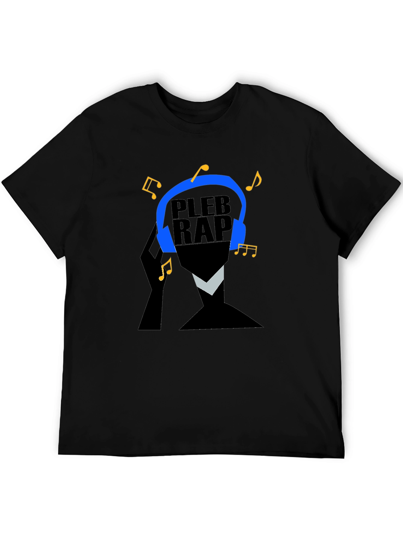 Black Pleb Rap Graphic T-Shirt - Trendy Music Lover Tee view 5