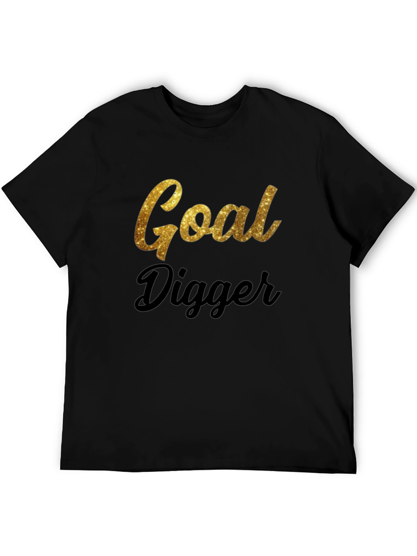 Black Goal Digger Black T-Shirt view 5