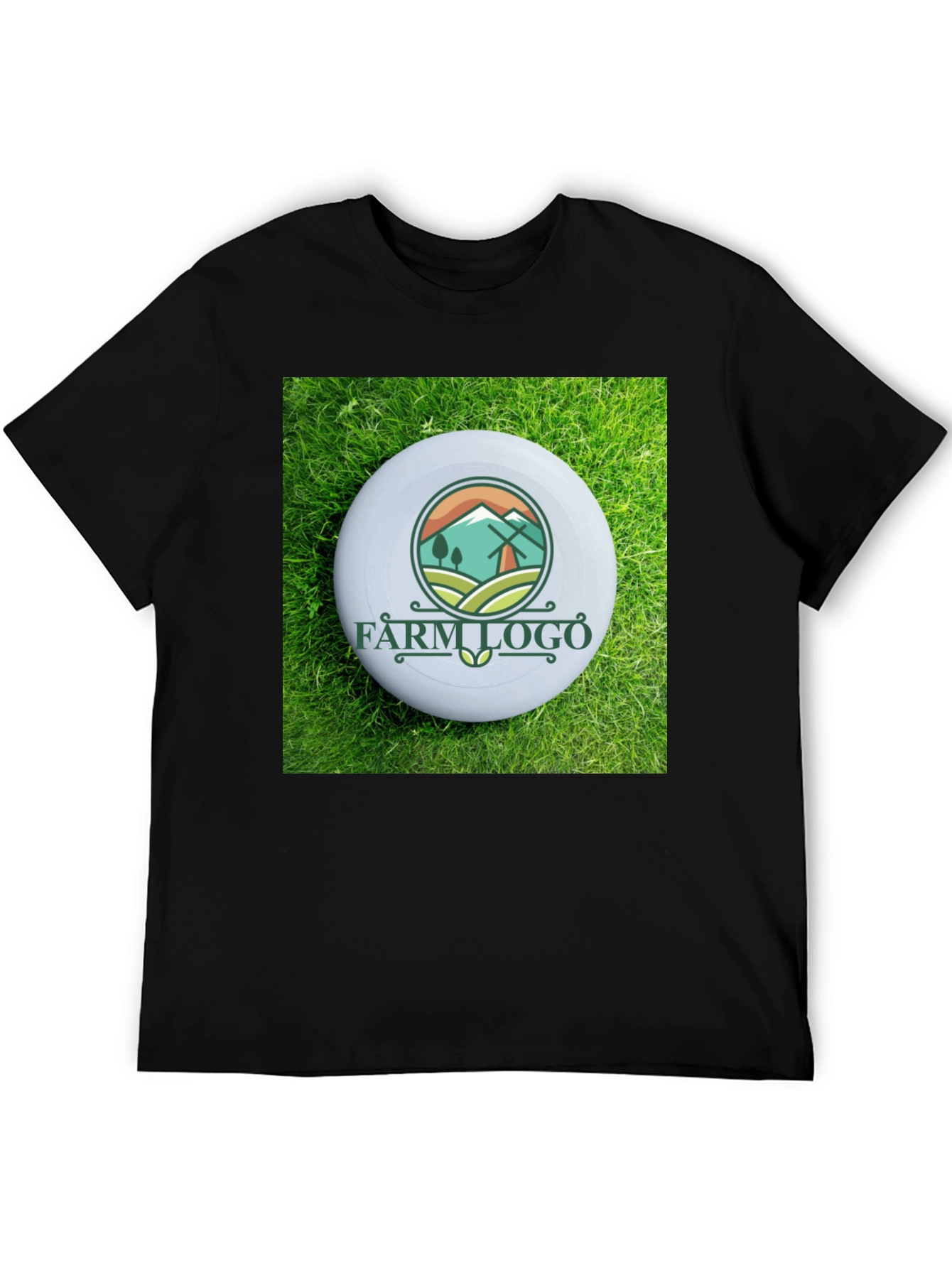 Black Farm Logo Graphic T-Shirt view 5