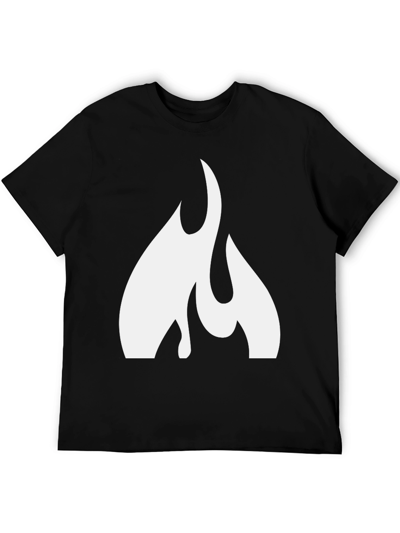 Black Flame Graphic Black T-Shirt - Bold & Stylish view 5