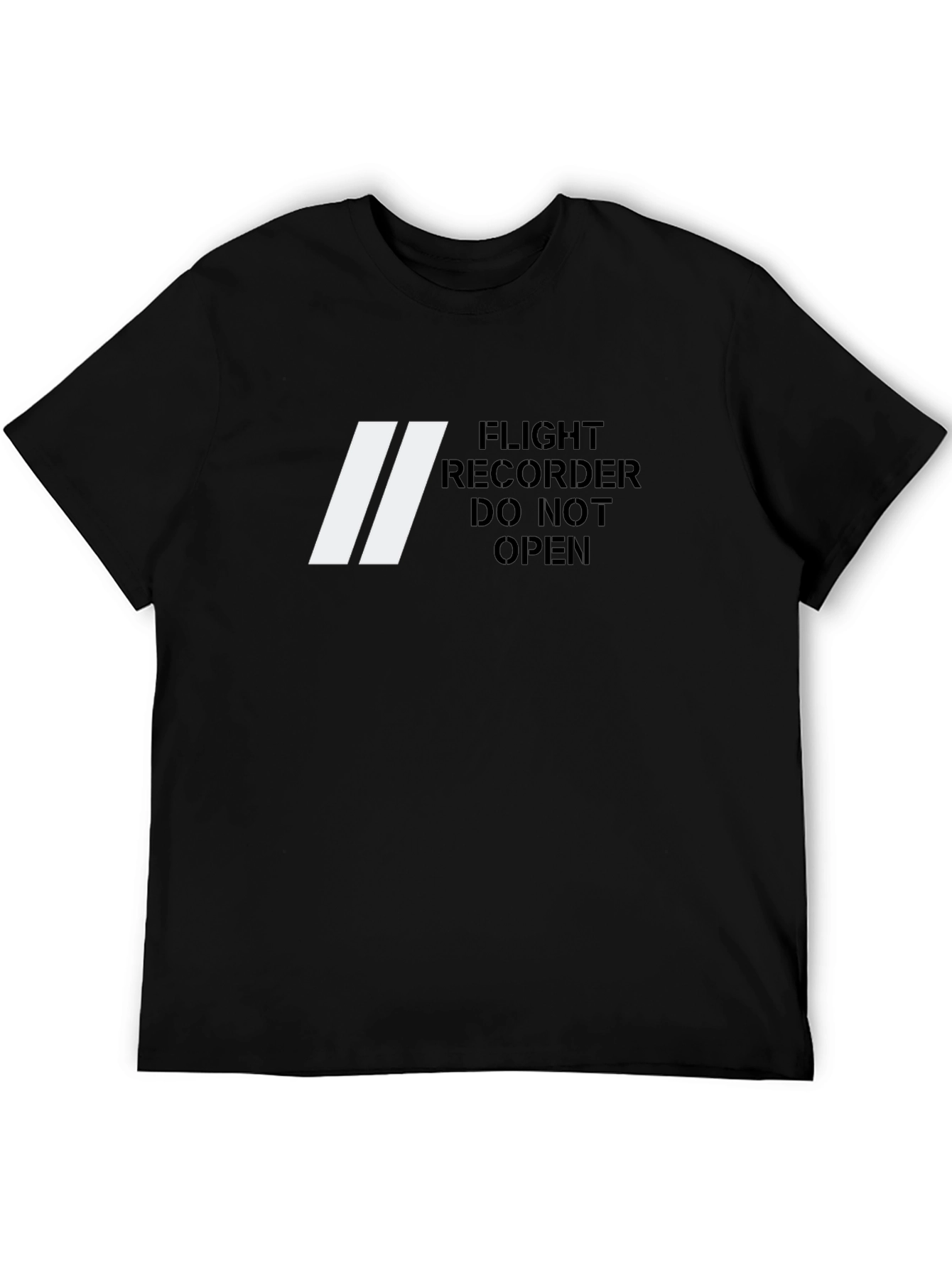 Black Flight Recorder T-Shirt - Do Not Open - Novelty Tee view 5