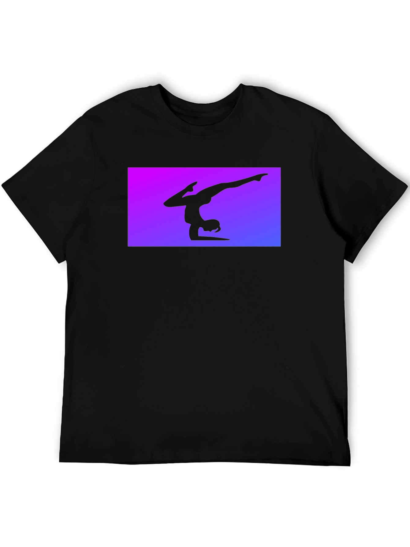 Black Gymnast Silhouette Tee - Black view 5