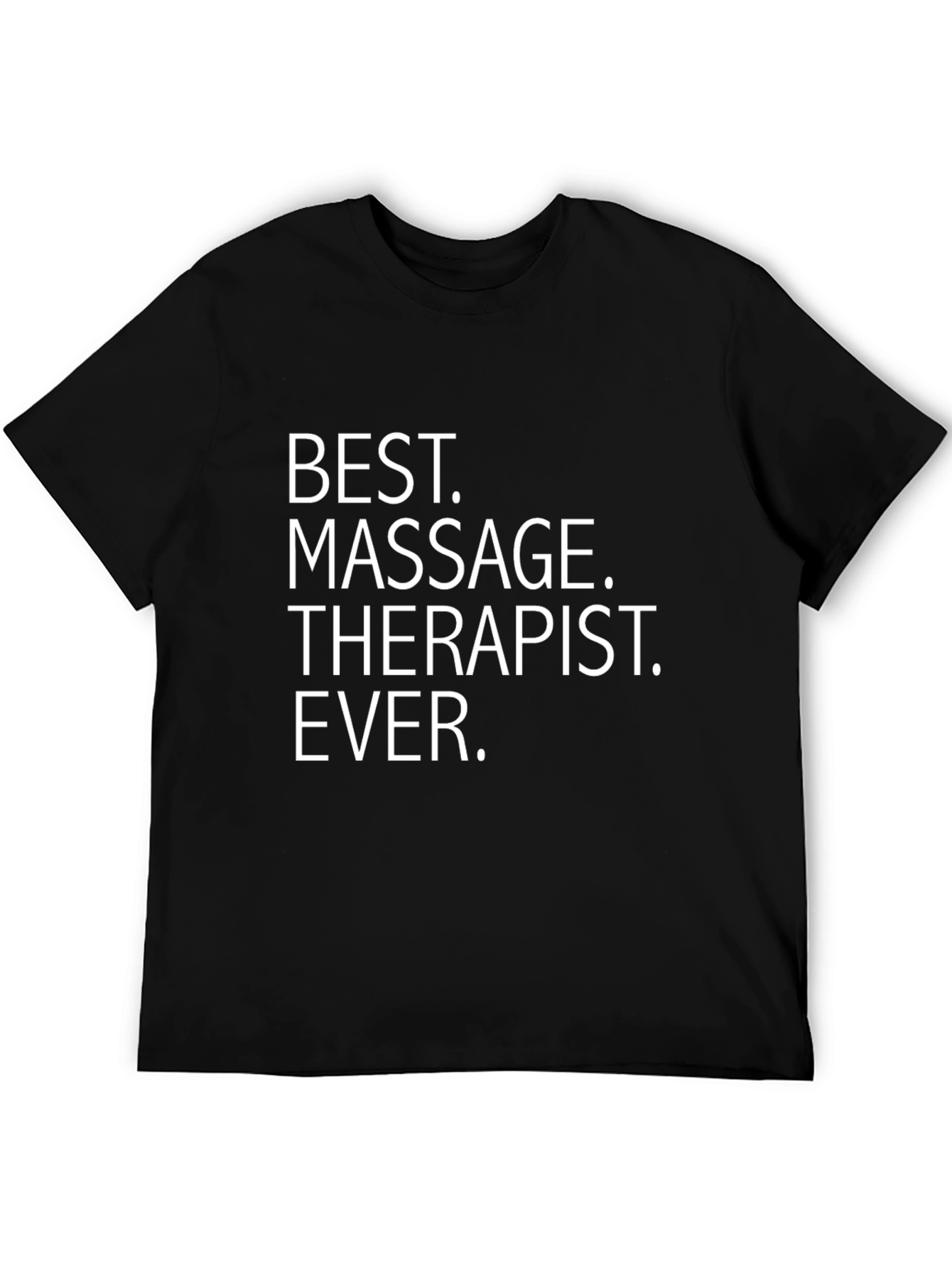 Black Best Massage Therapist Ever Graphic T-Shirt view 5