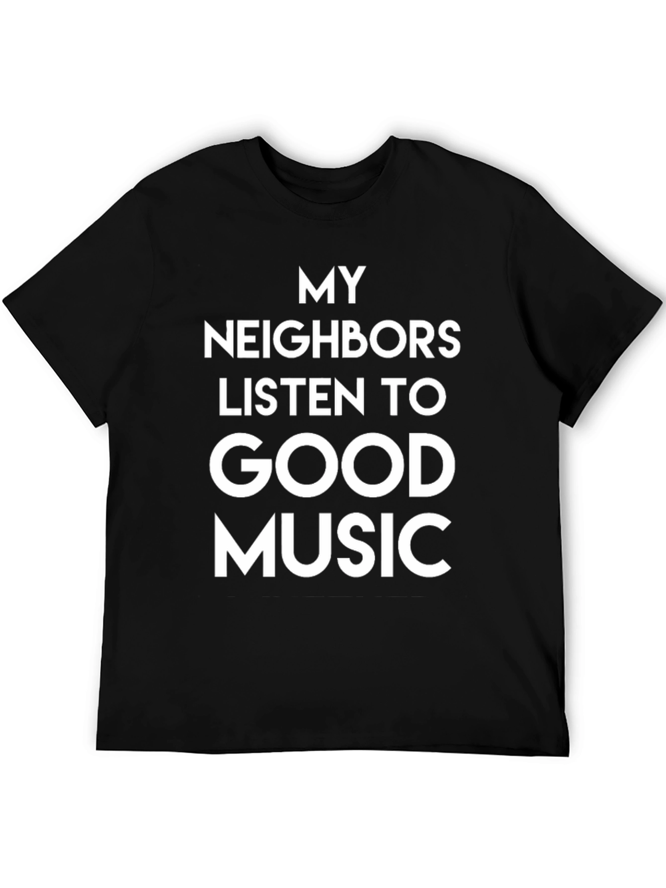 Black Funny Good Music T-Shirt view 5