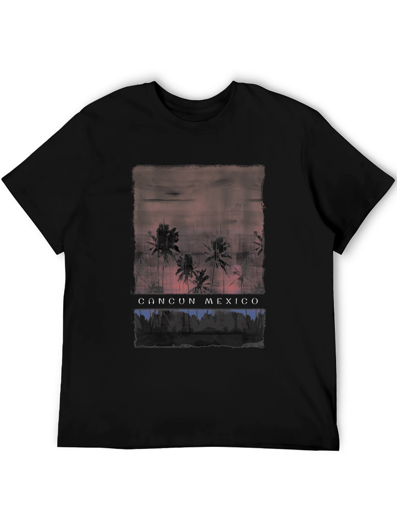 Cancun Mexico Palm Tree Graphic Tee - 5