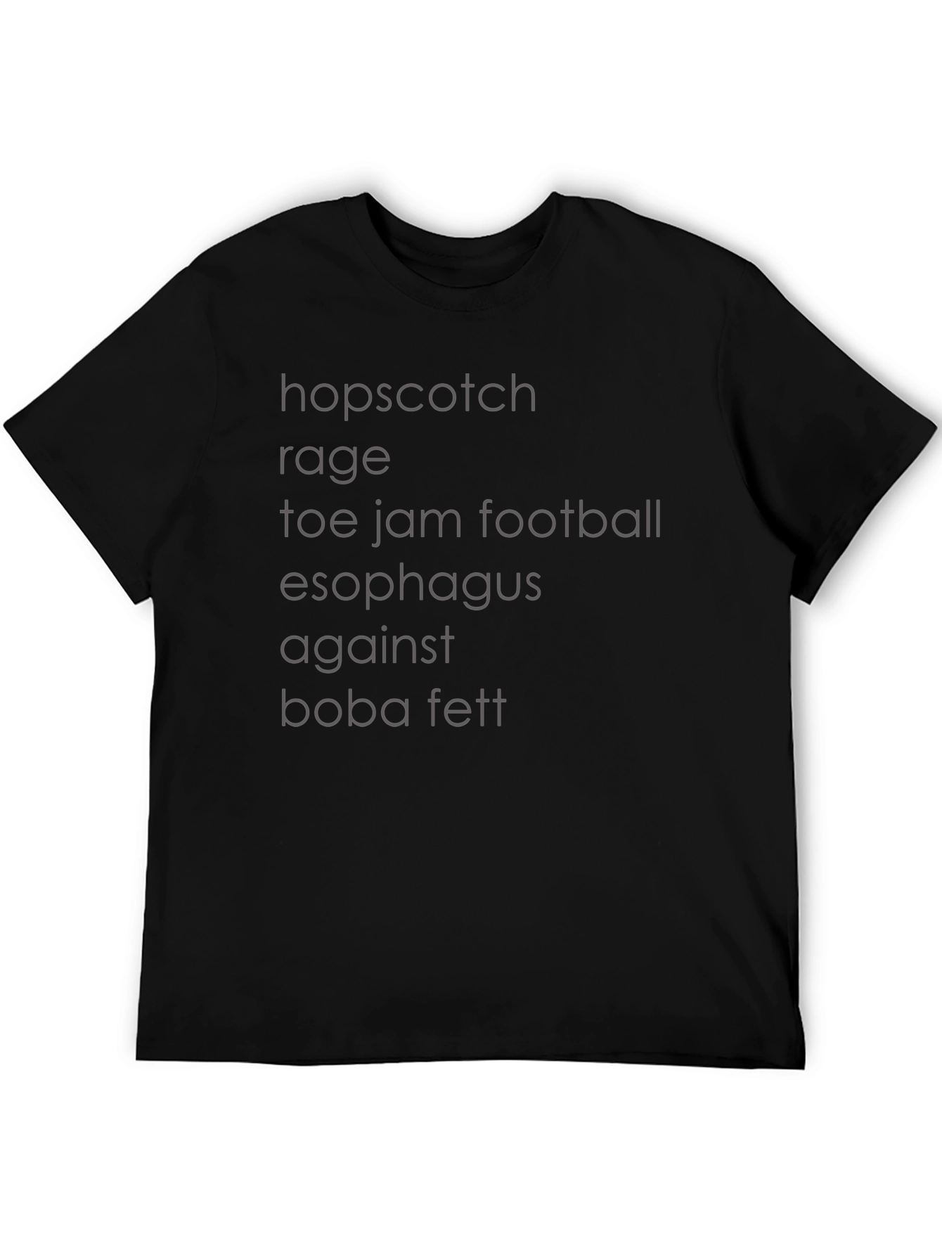Black Humorous Wordplay T-Shirt - Boba Fett view 5