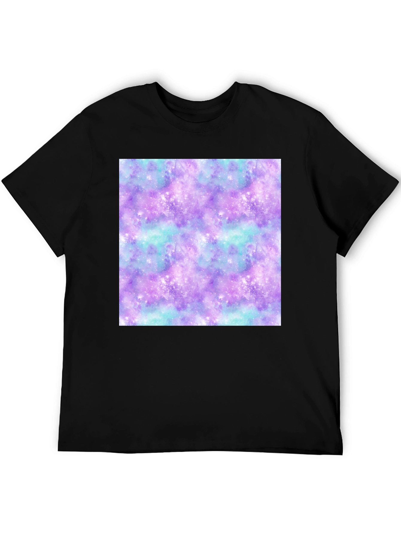 Black Galaxy Print Tee - Stylish & Comfortable view 5