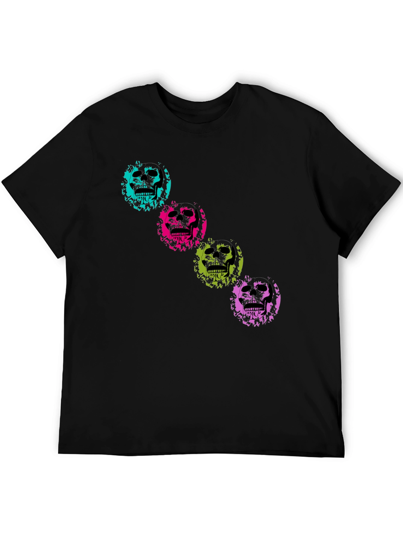 Black Skull Graphic T-Shirt - Stylish Cotton Tee view 5