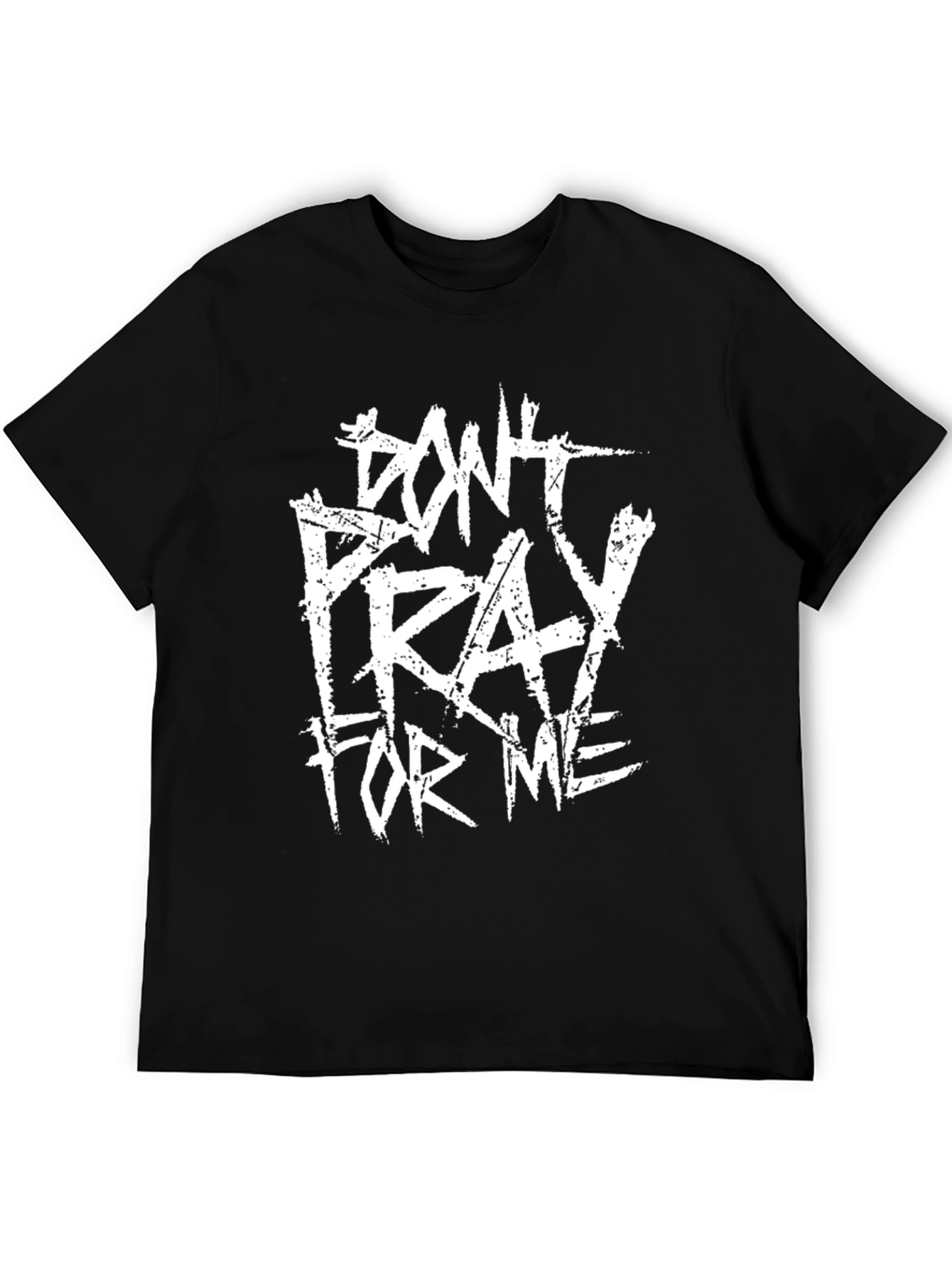 Black Don't Pray For Me Graphic T-Shirt view 5