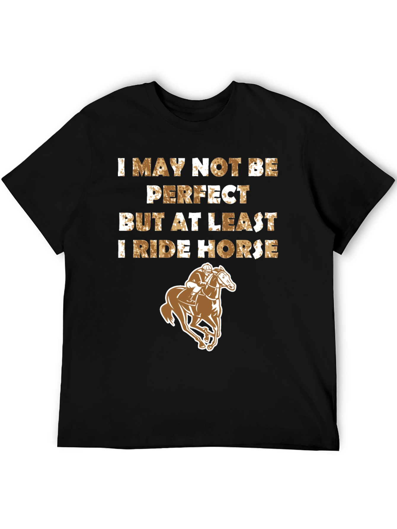 Black I Ride Horse Graphic Print Tee view 5