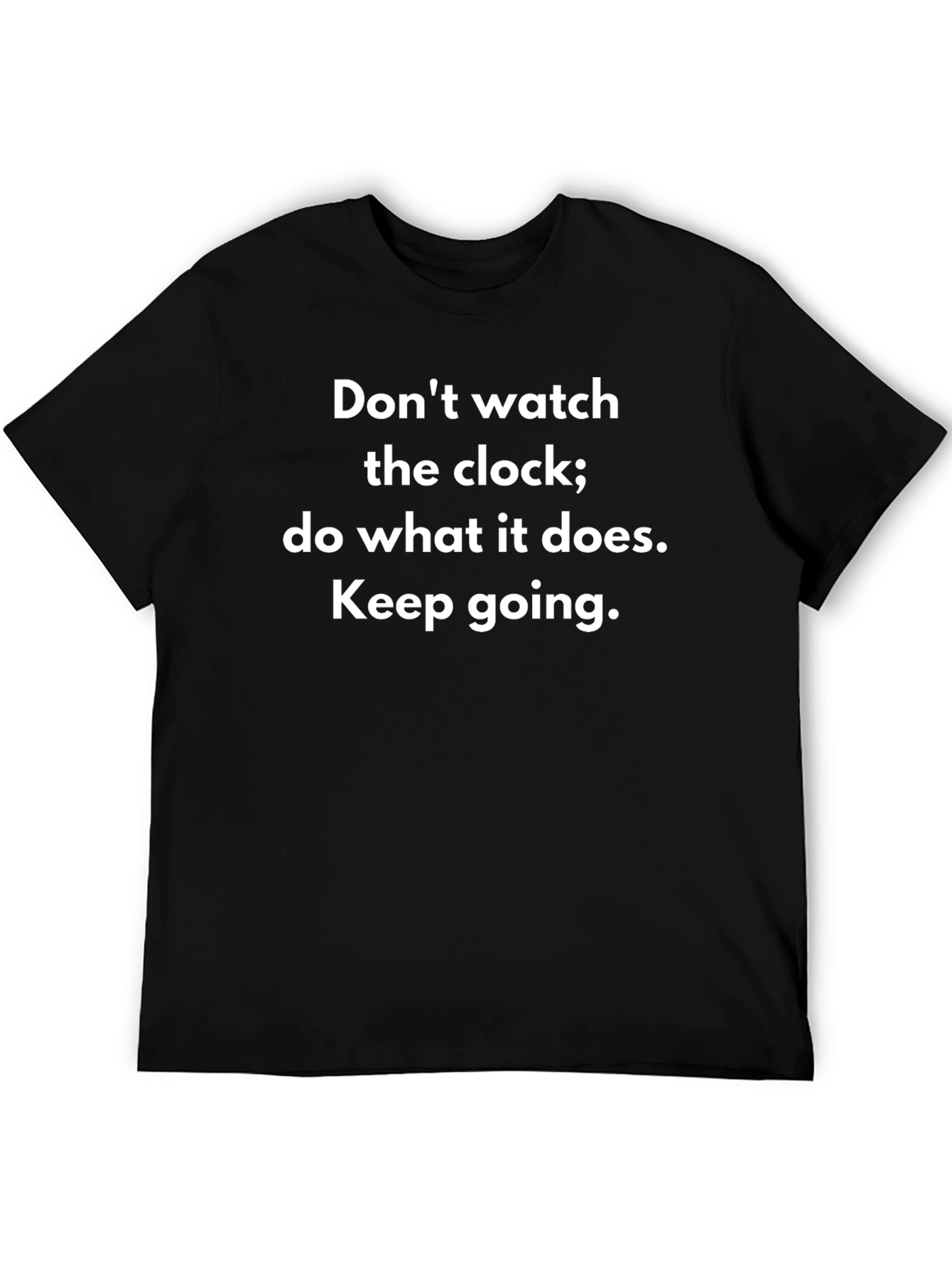 Black Motivational T-Shirt: Keep Going! view 5