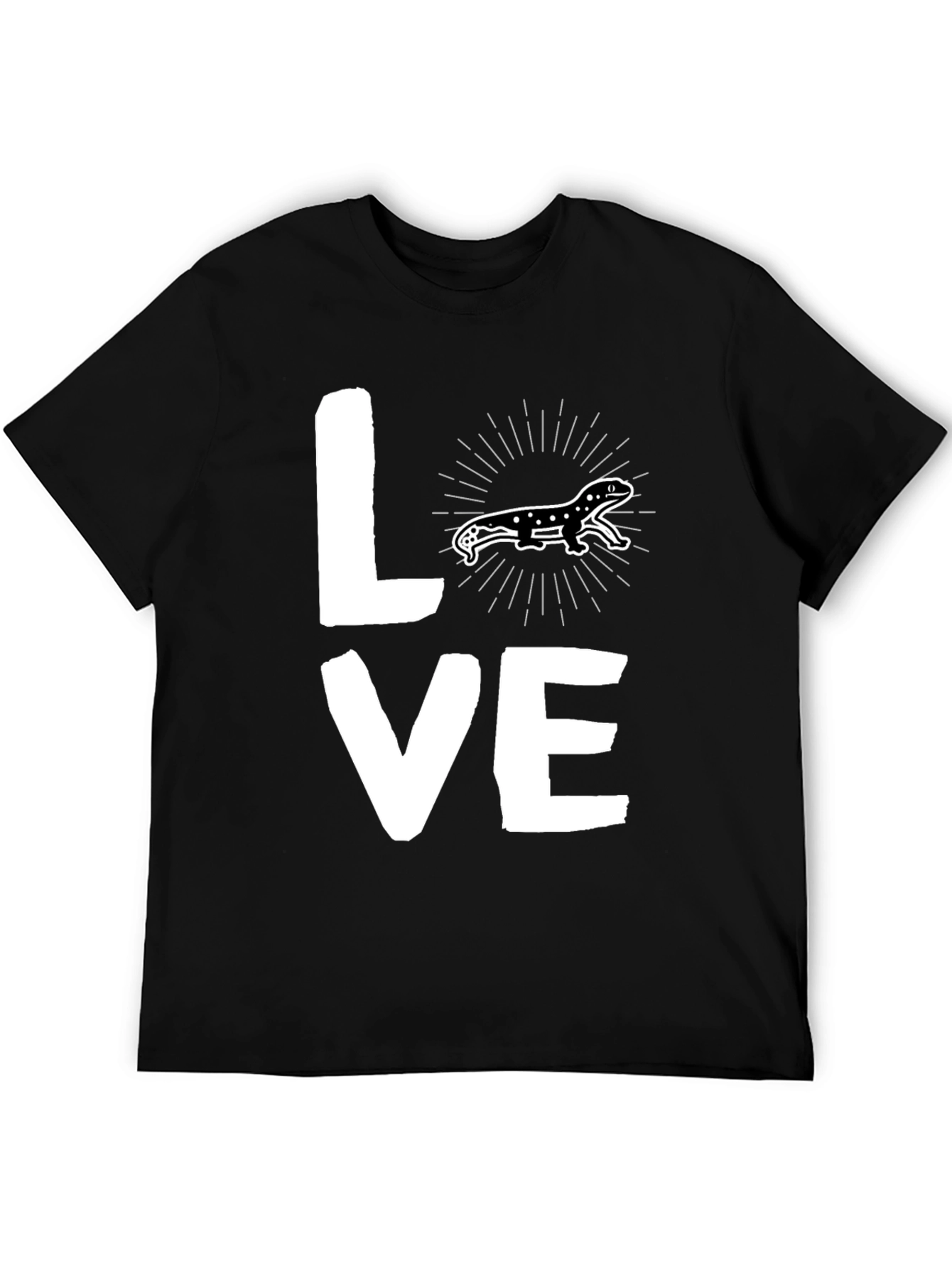 Black Lizard Love T-Shirt - Graphic Tee view 5