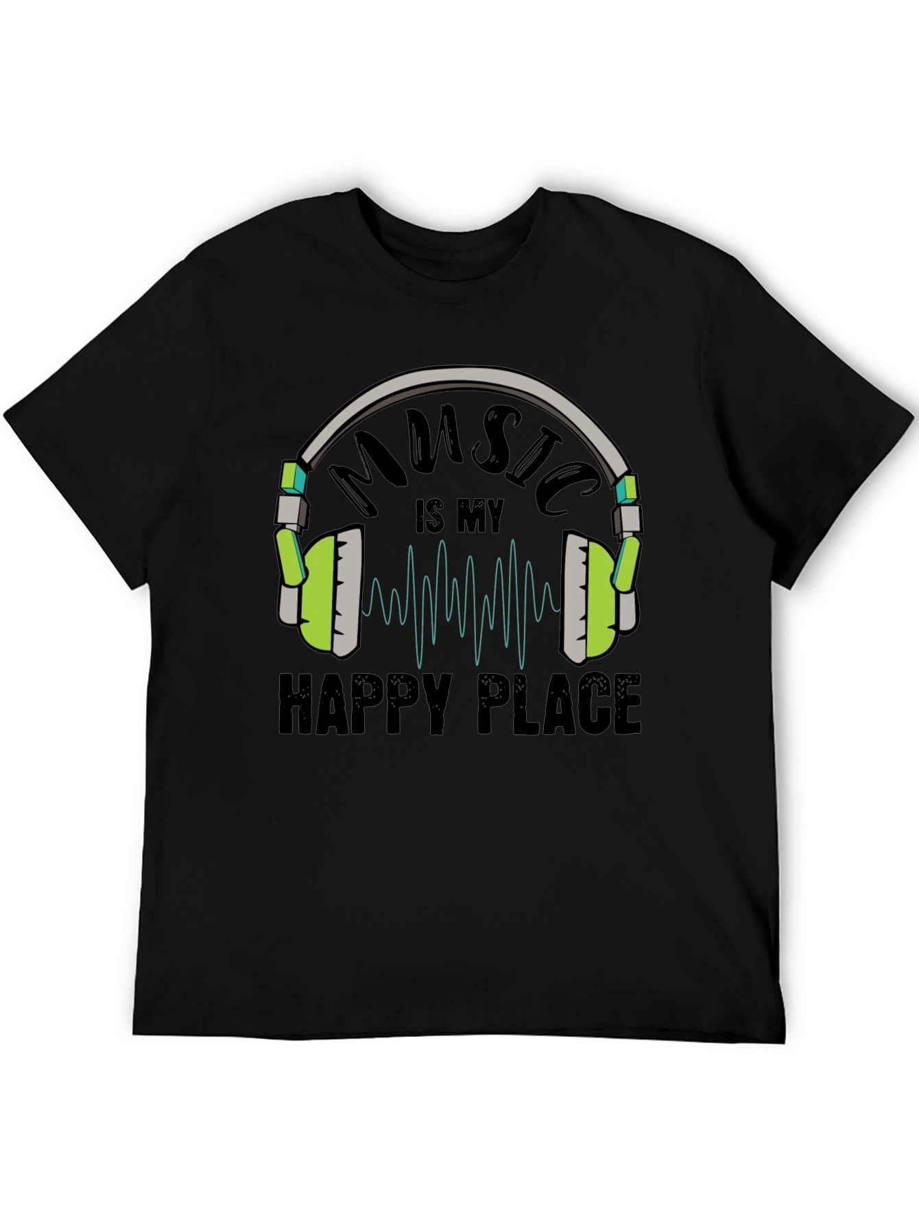 Black Music is My Happy Place T-Shirt view 5