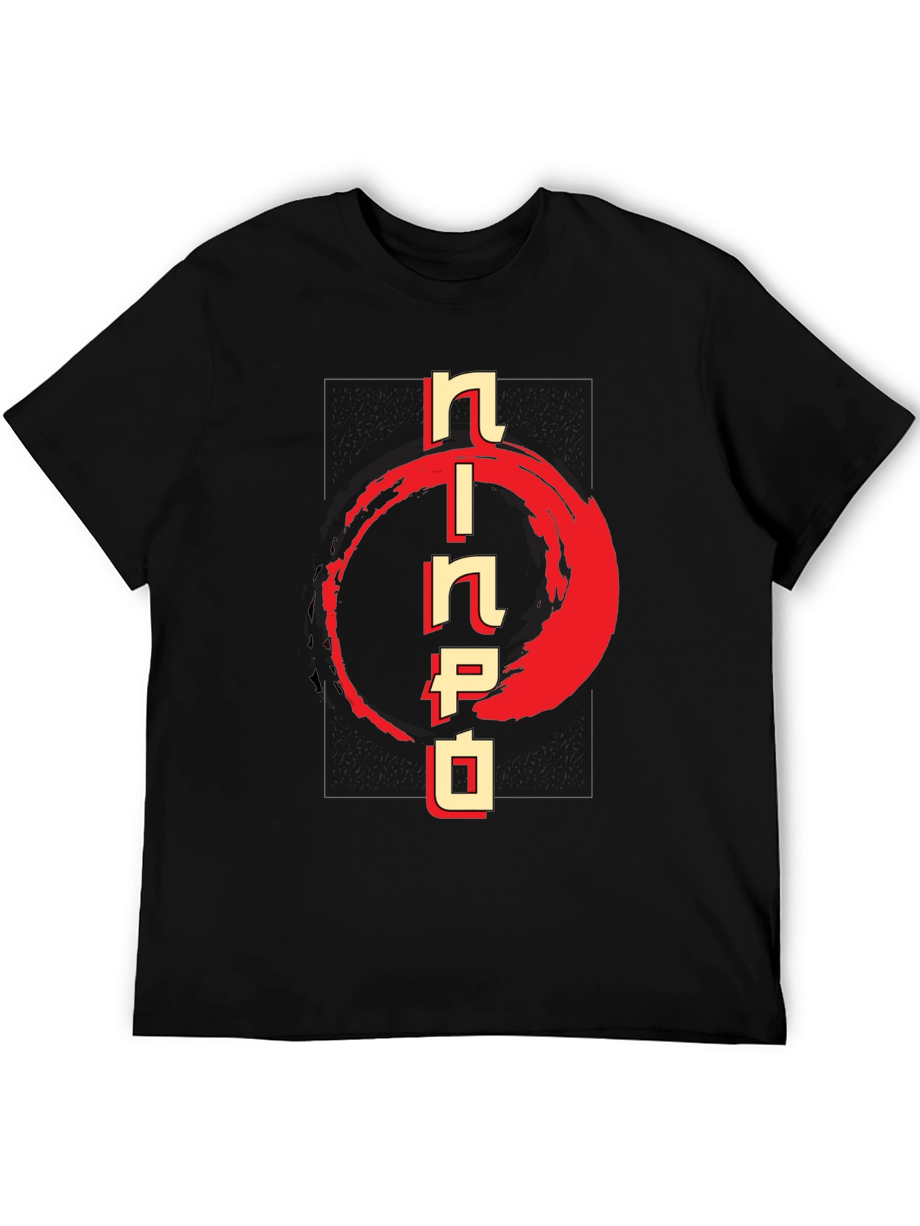 Black Ninja T-Shirt - Japanese Calligraphy Design view 5