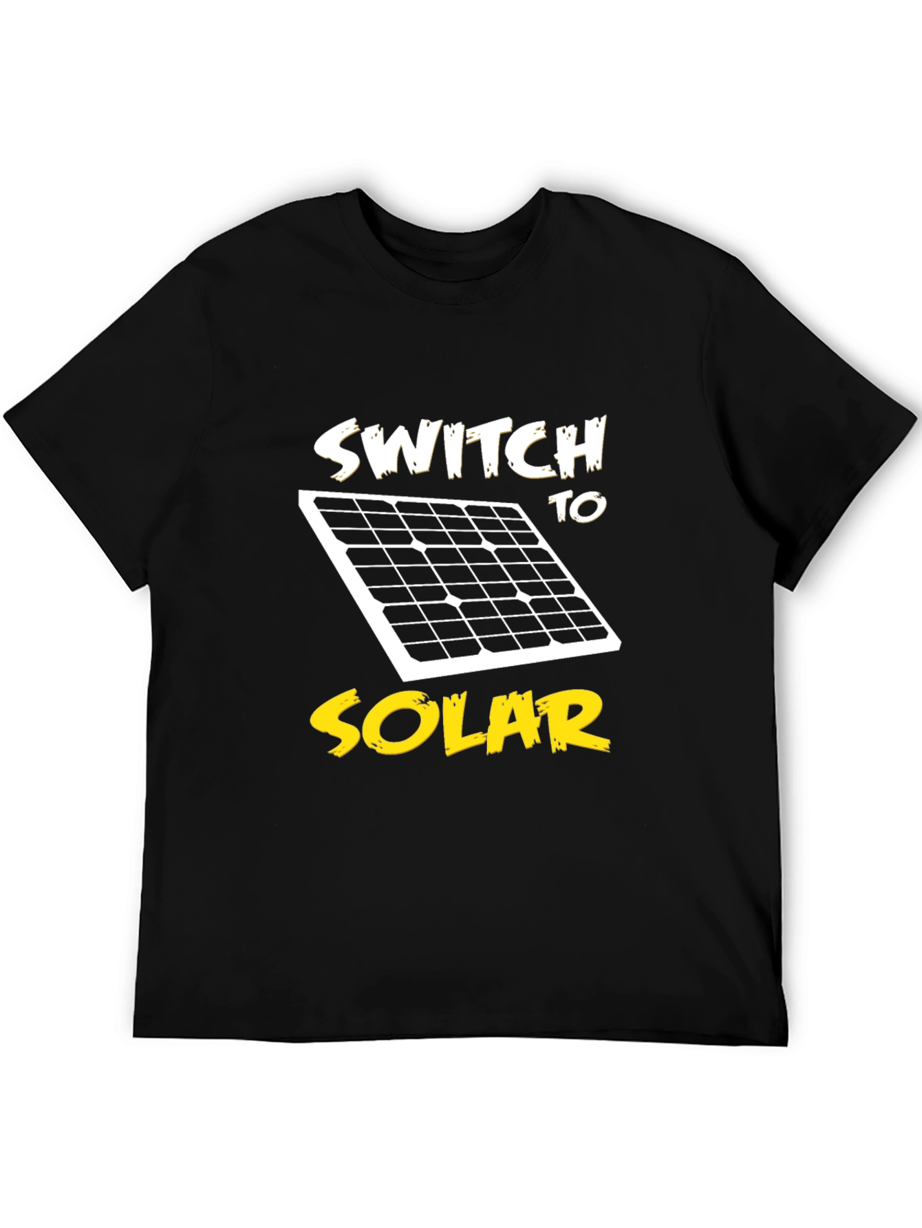 Black Switch to Solar Black T-Shirt - Eco-Friendly Energy view 5