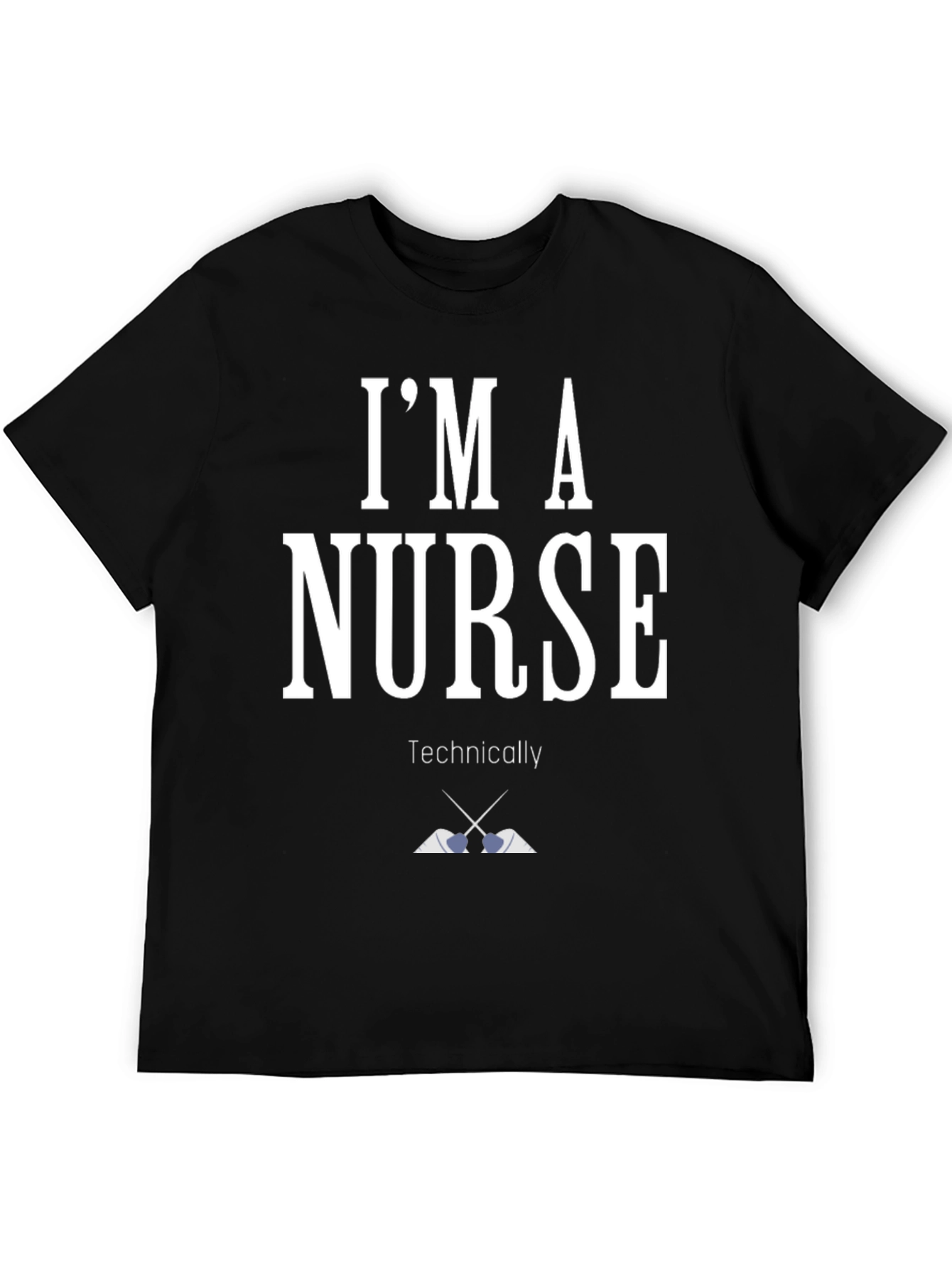 Black I'm A Nurse Technically T-Shirt Funny view 5