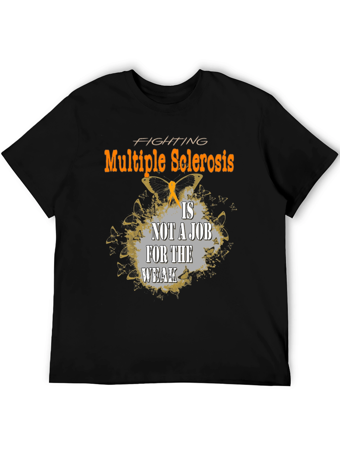 Black Multiple Sclerosis Awareness T-Shirt view 5
