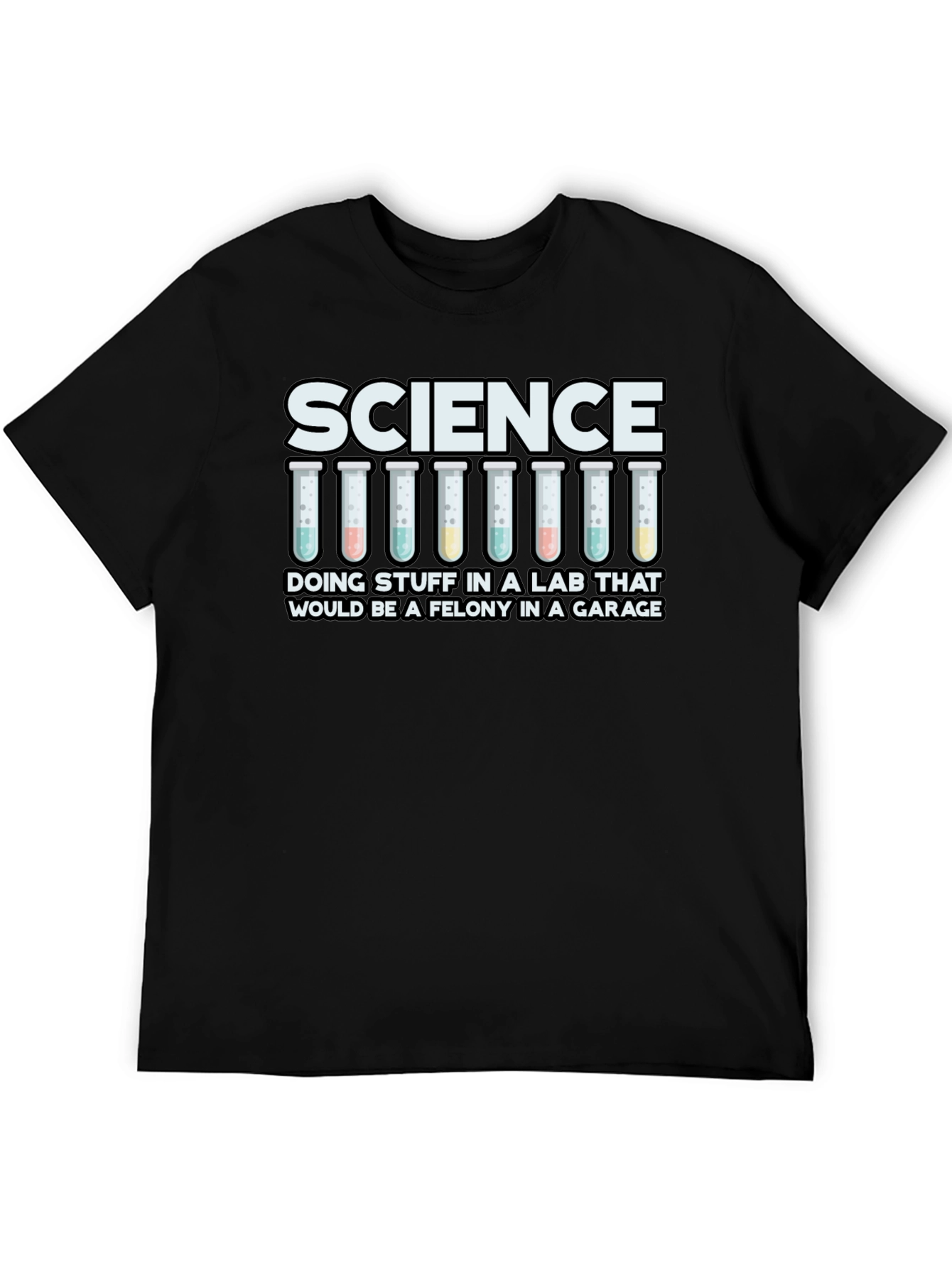 Black Science Lab Funny T-Shirt view 5