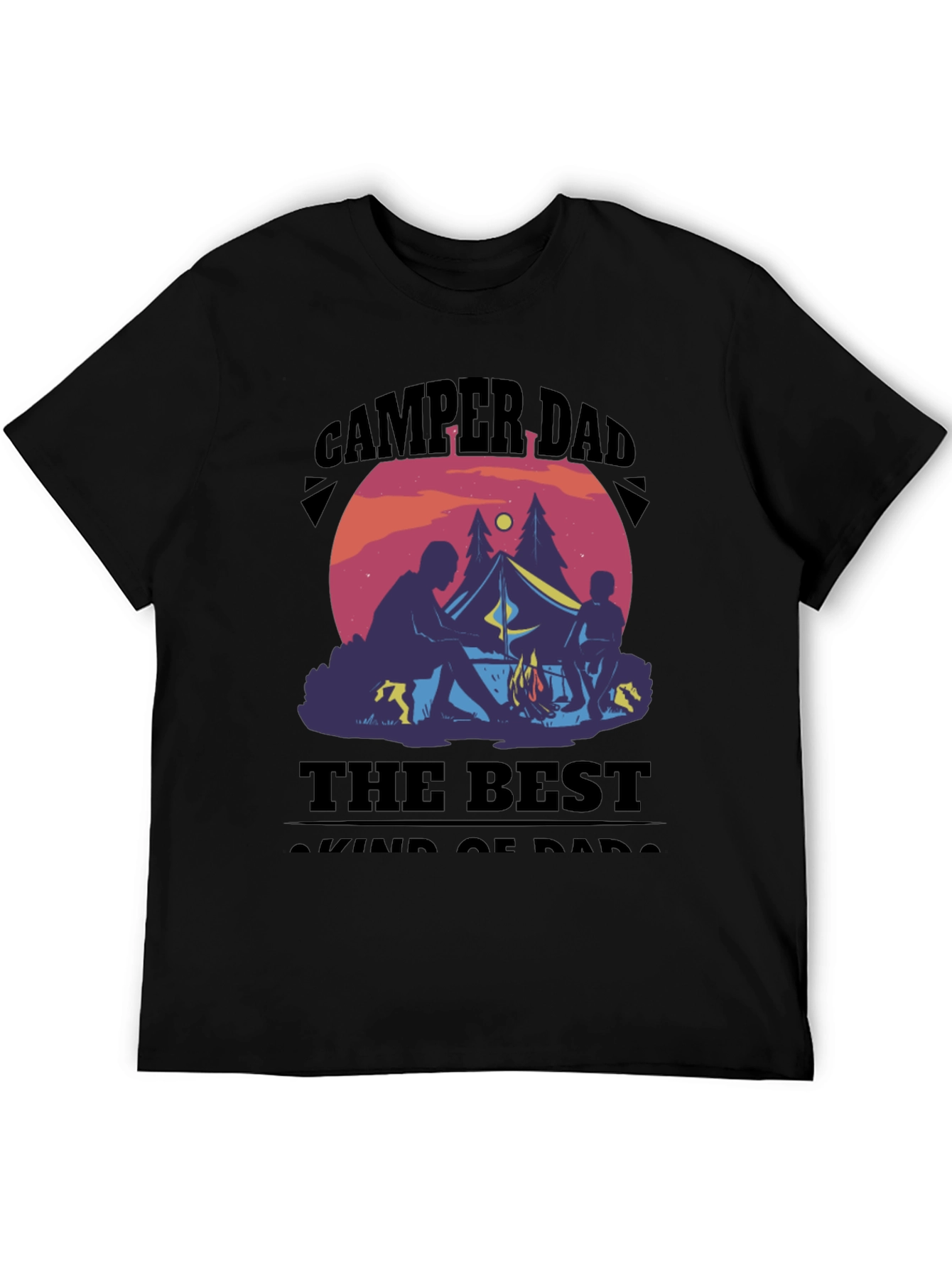 Black Camper Dad T-Shirt: The Best Kind of Dads view 5