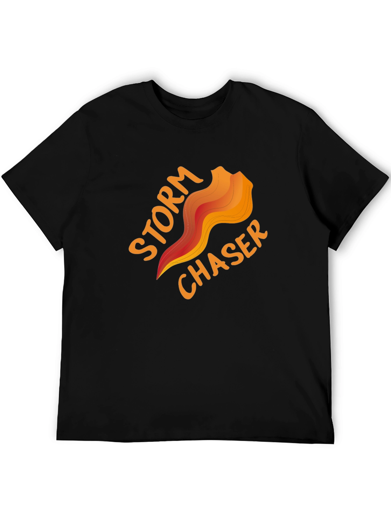 Black Storm Chaser Graphic Tee - Weather Enthusiast Shirt view 5