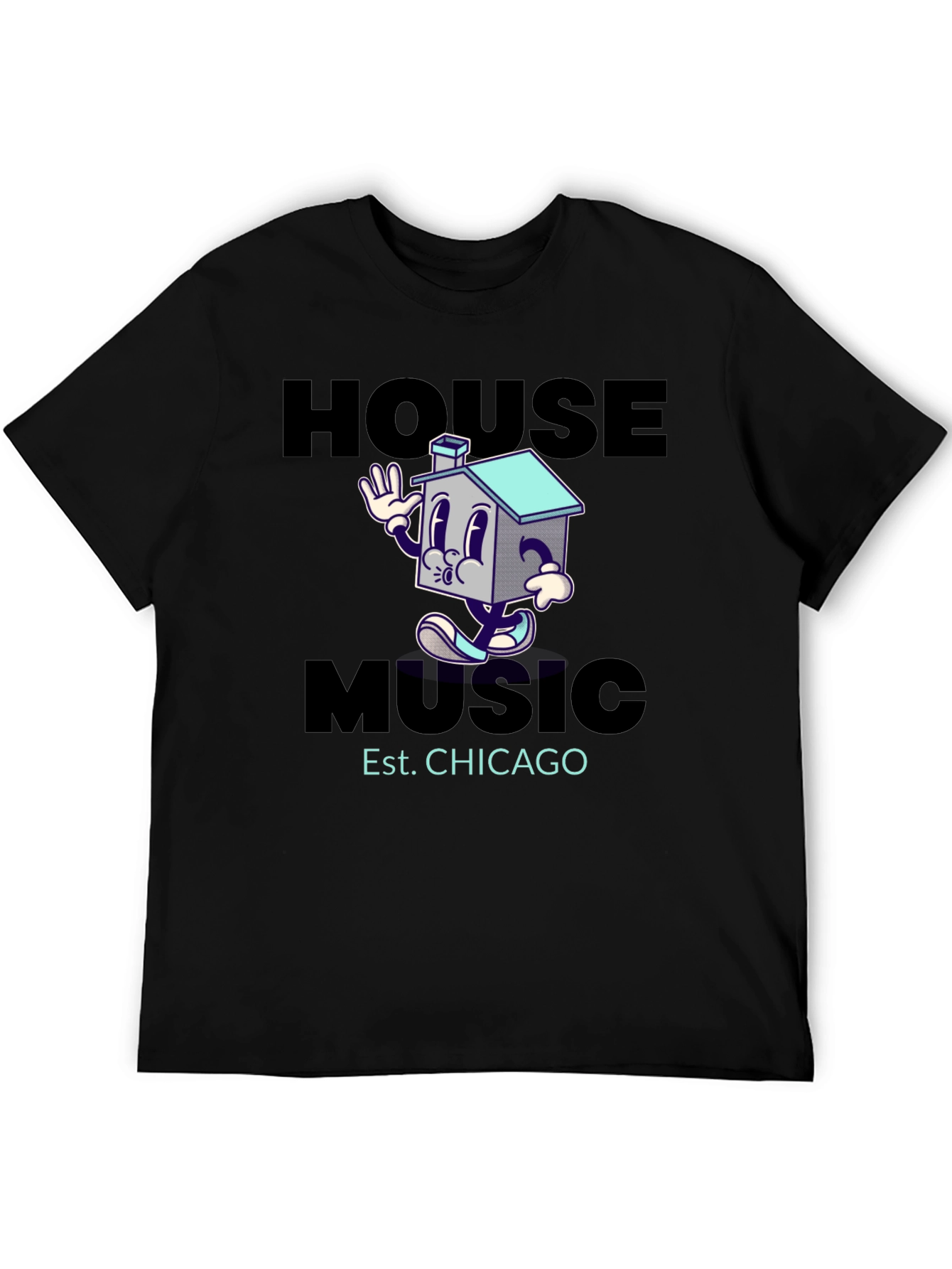 Black House Music Chicago Graphic T-Shirt view 5