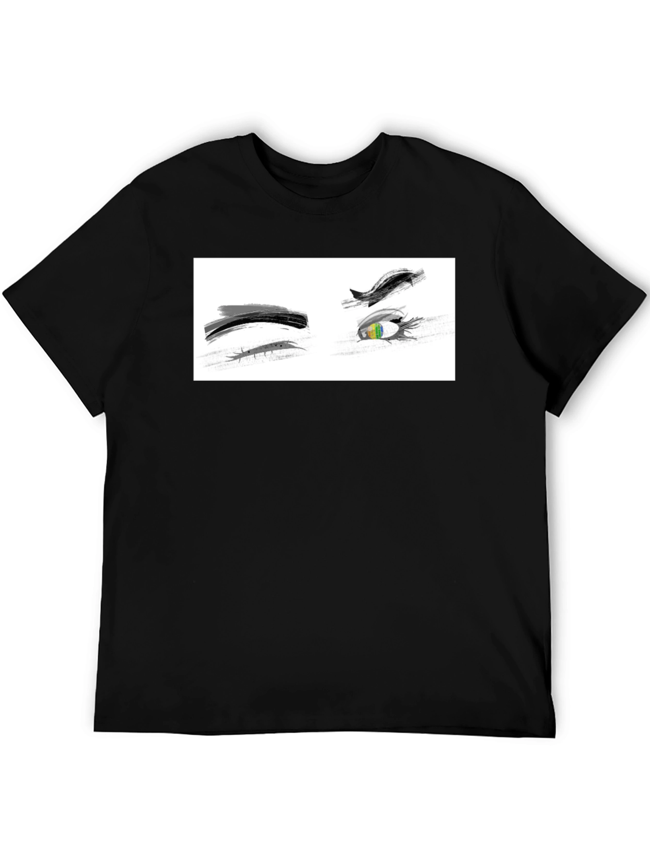 Black Eye Art Black Tee view 5