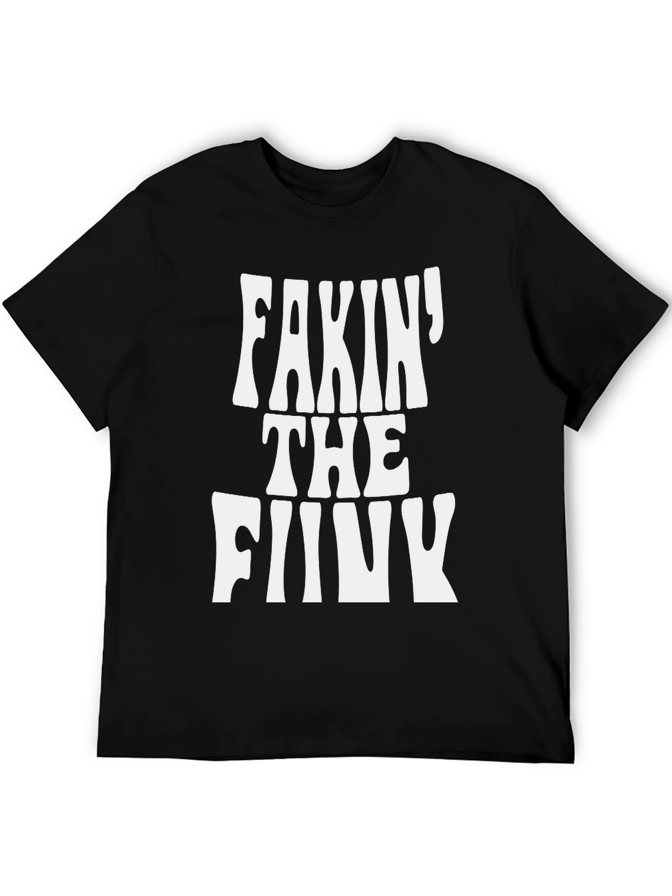 Black Fakin' the Funk Graphic Tee - Black Cotton T-Shirt view 5