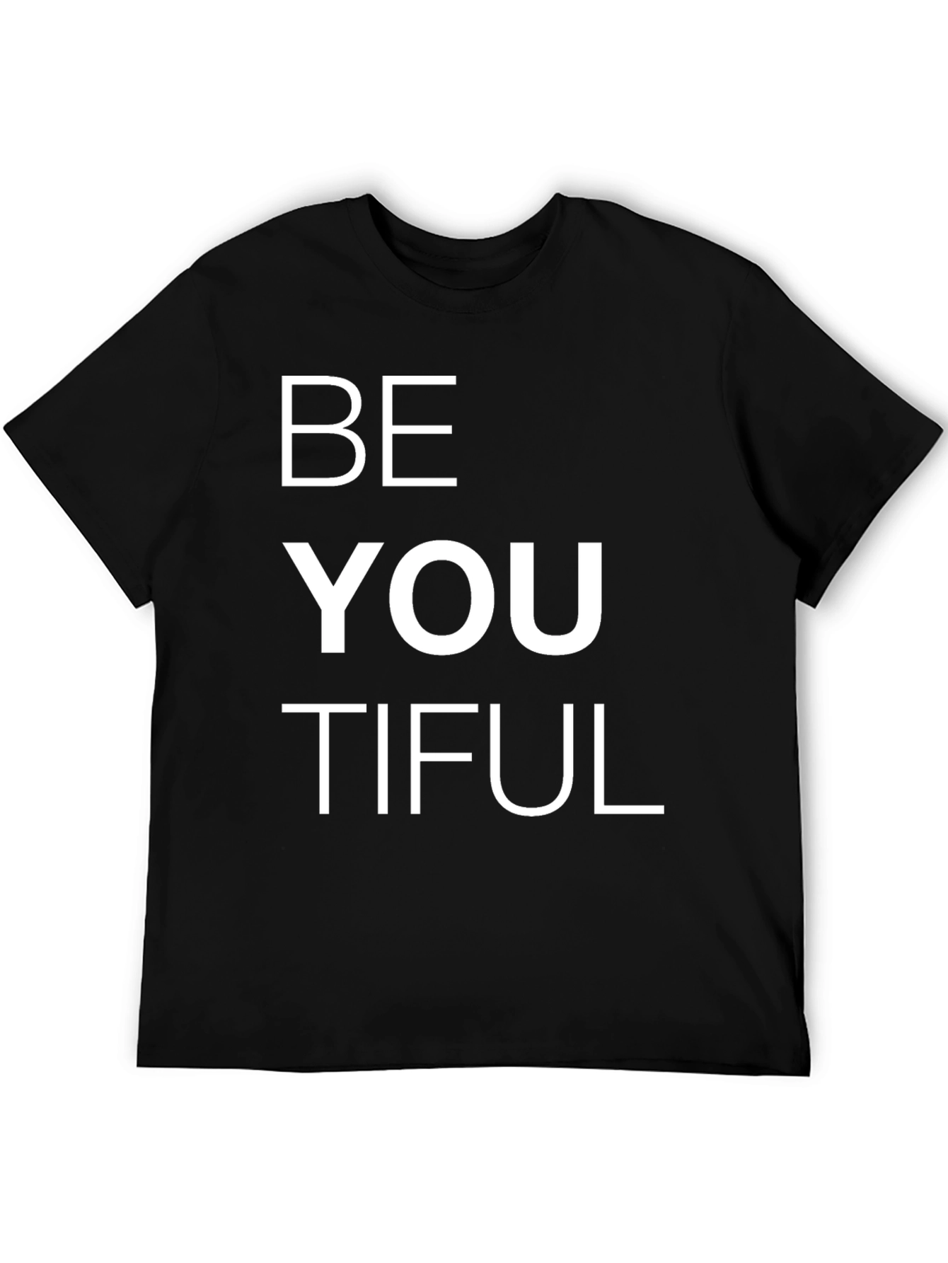 Black BeYOUtiful Graphic Tee - Inspiring Unisex T-Shirt view 5