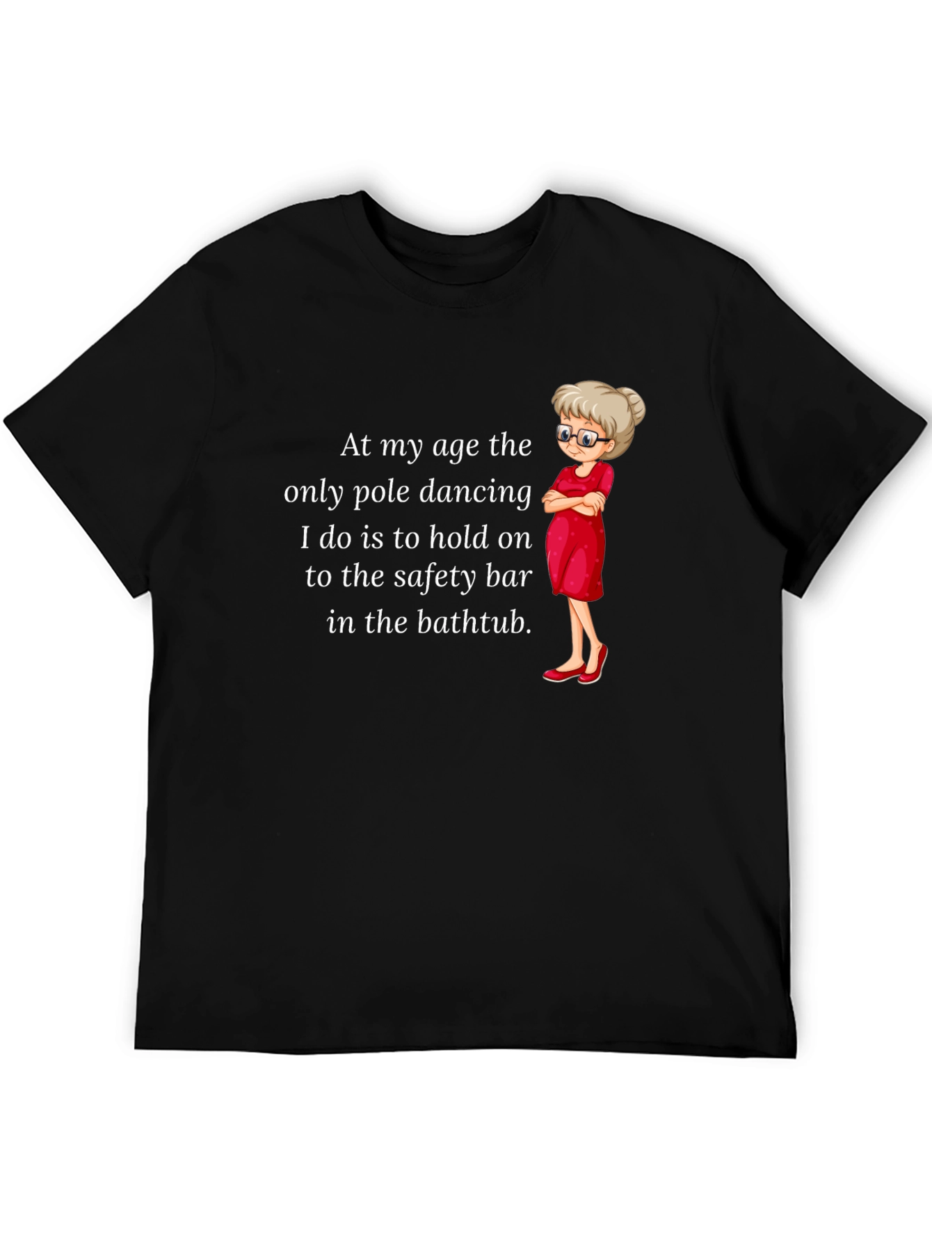 Black Funny Pole Dancing T-Shirt for Grandmas view 5