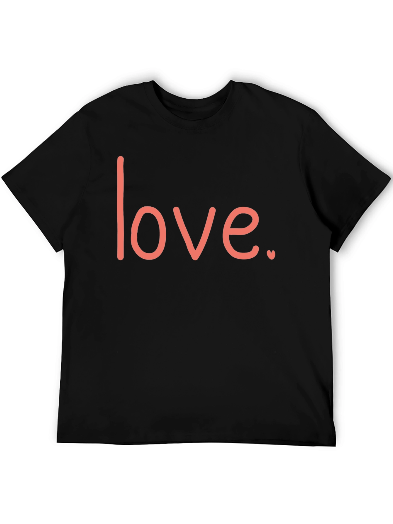 Black Love Graphic Black T-Shirt - Stylish Casual Wear view 5