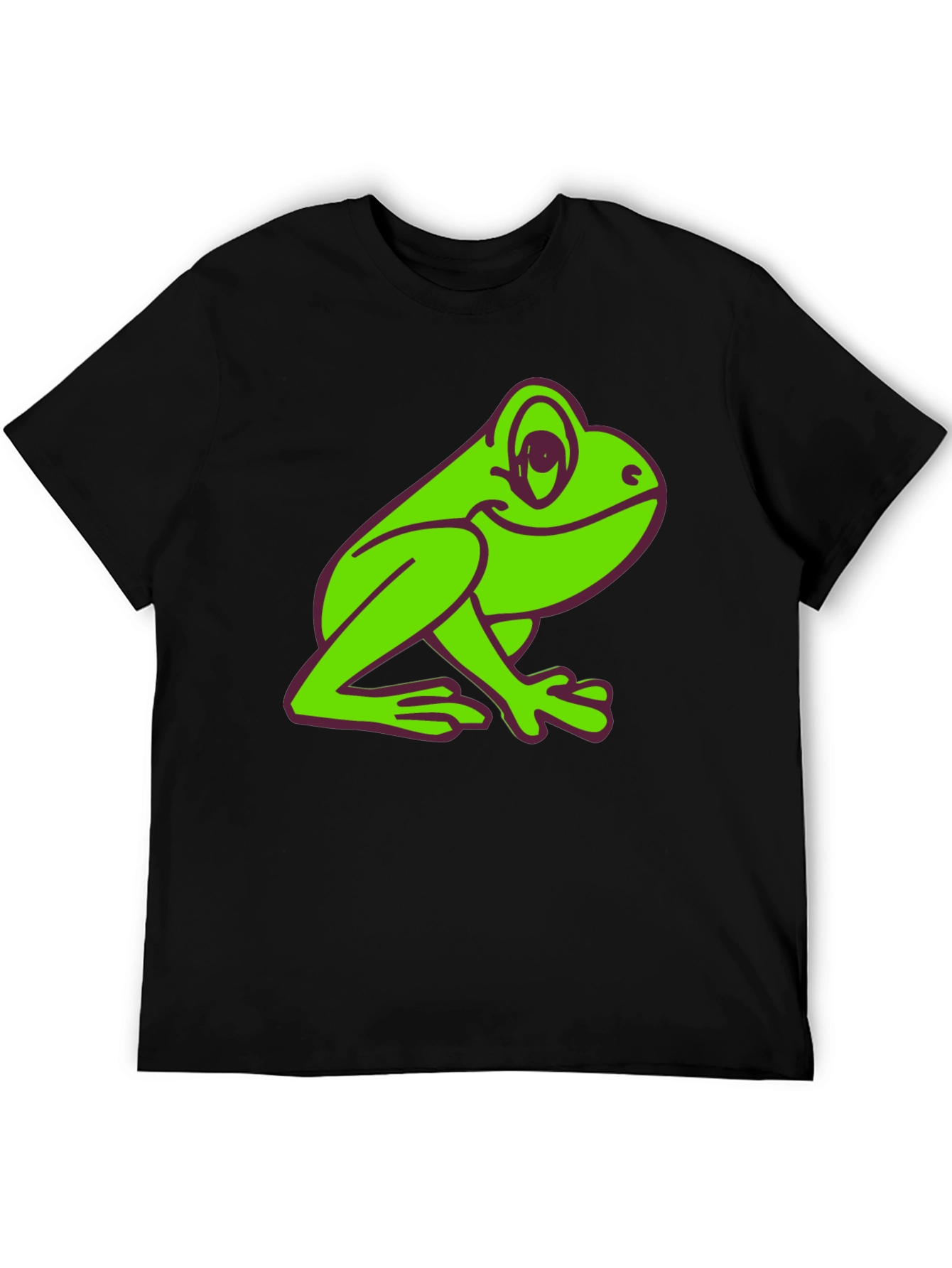 Black Fun Frog Graphic Tee - Black T-Shirt view 5