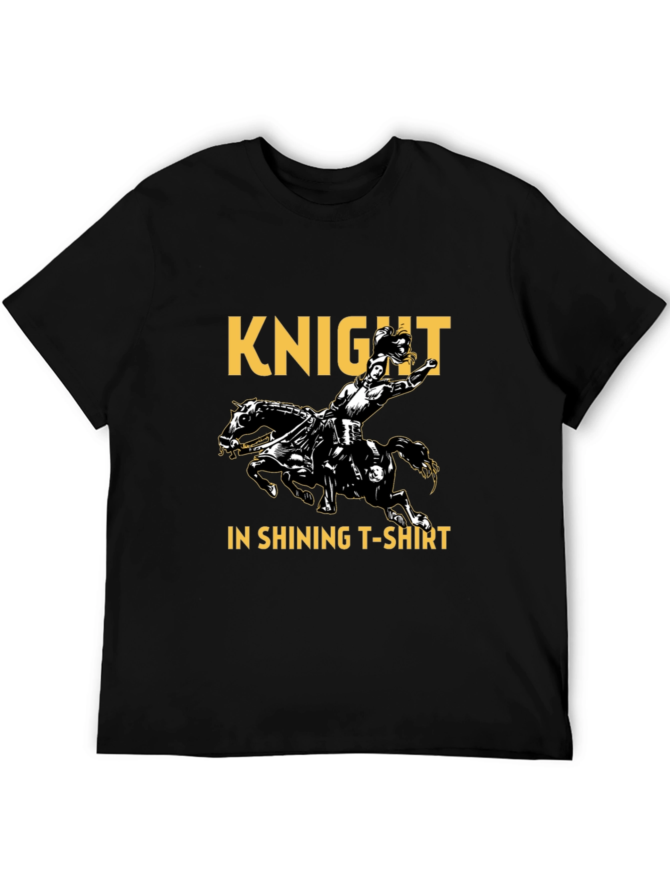 Black Knight in Shining T-Shirt - Black Tee view 5