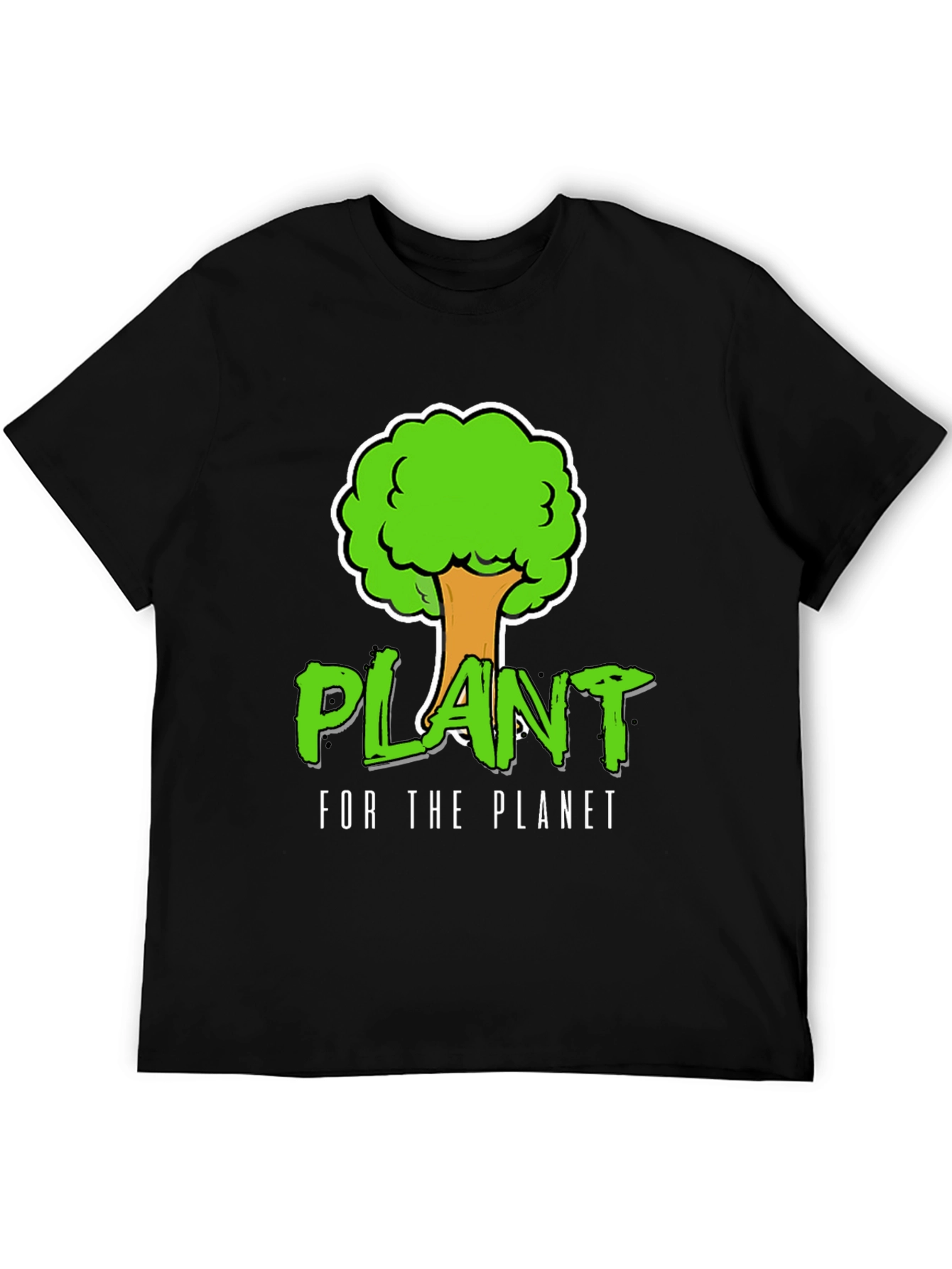 Black Plant for the Planet Graphic Tee - Black view 5
